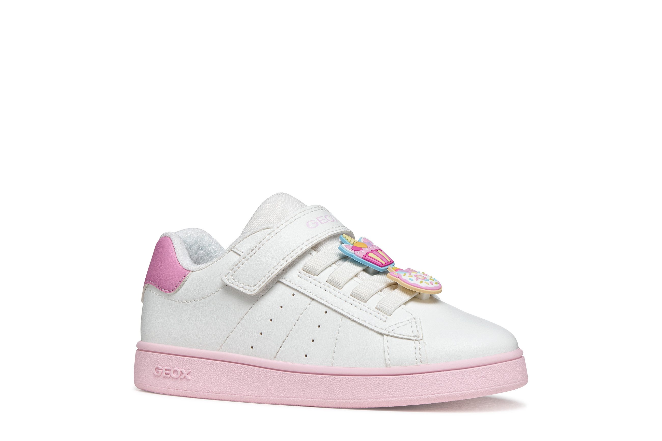 Geox J ECLYPER GIRL Sneaker Slipper mit Kontrastbesatz, Größenschablone zum Download