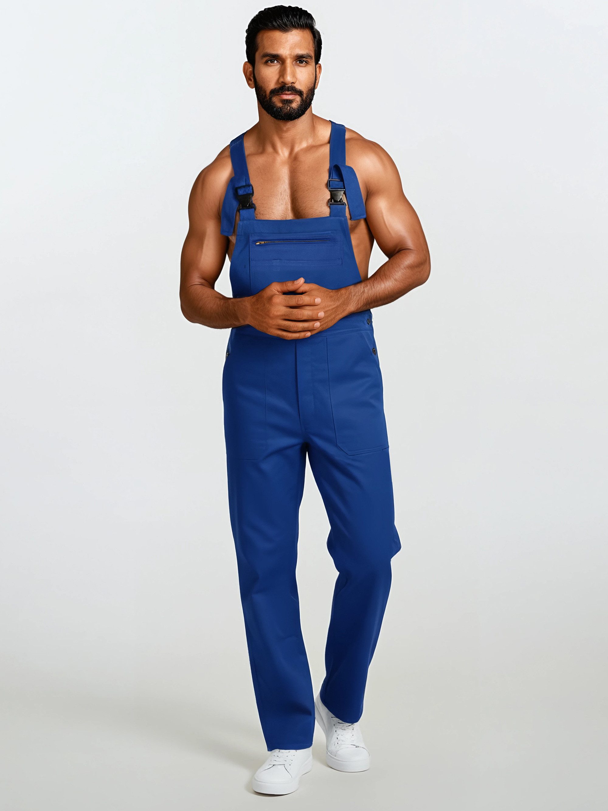 urbandreamz workwear Arbeitslatzhose Latzhose Arbeitshose Hose - Baumwolle Classics Blaumann 7 Taschen