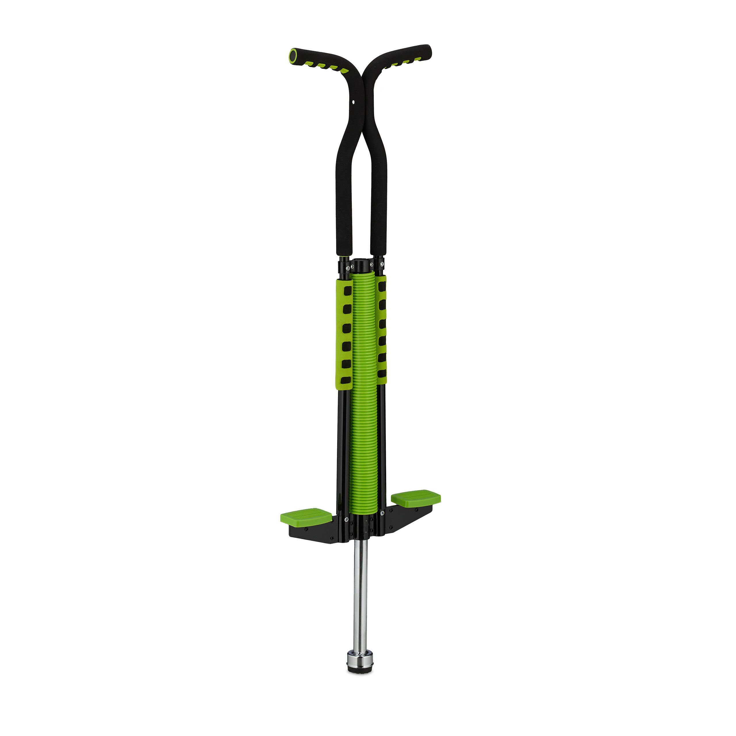 relaxdays Hüpfspielzeug Pogo Stick für Kinder bis 60 kg, grün günstig online kaufen