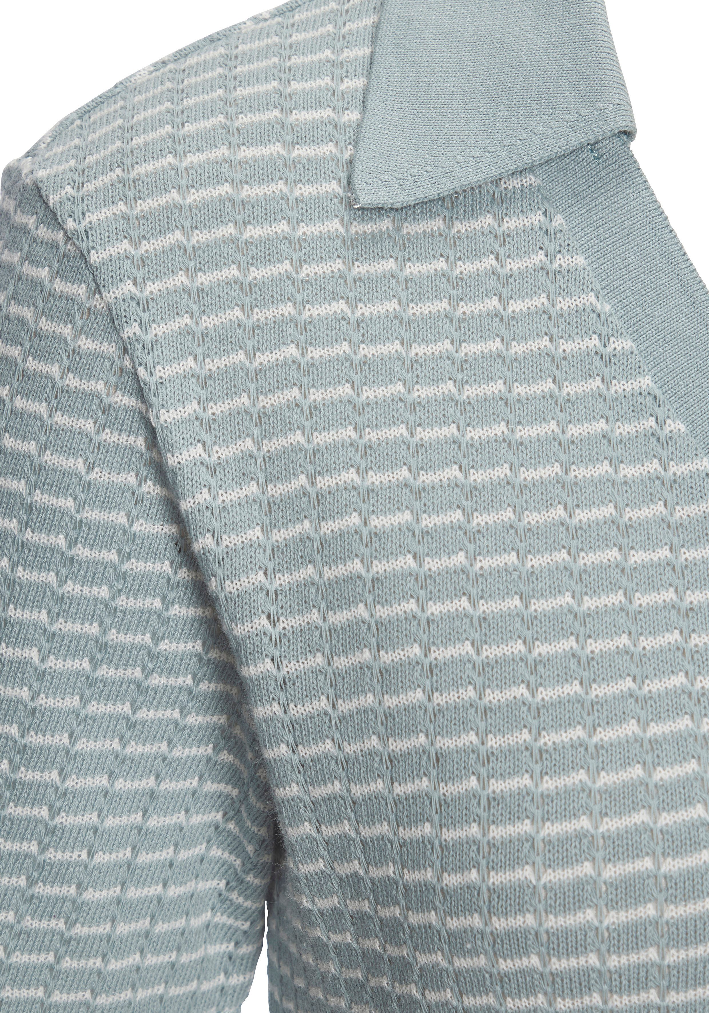 Vivance by Lascana Poloshirt aus strukturierter Strickqualität aus angenehmer Baumwollmischung – Bild 4 von 5