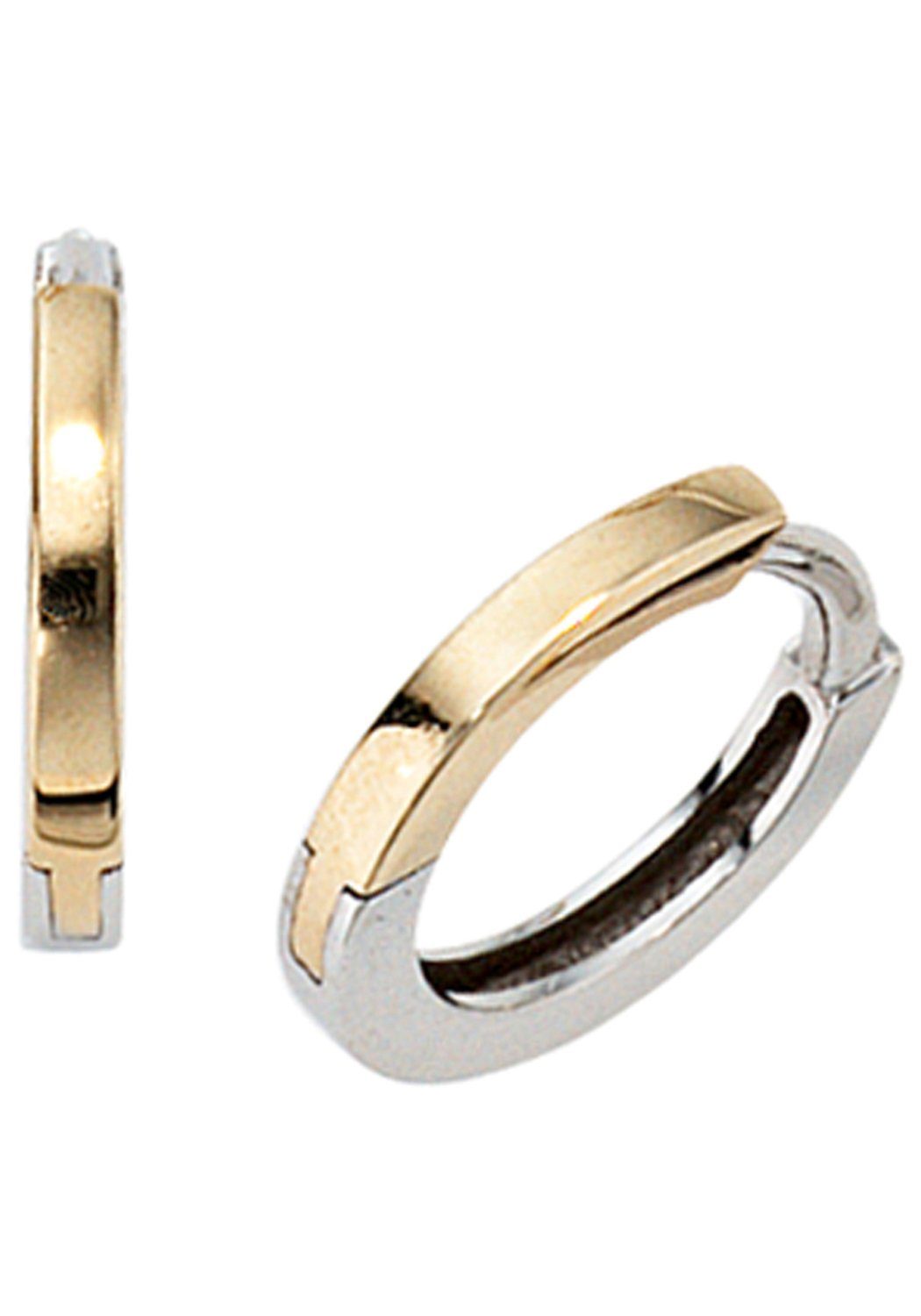 JOBO Paar Creolen, rund 333 Gold bicolor günstig online kaufen