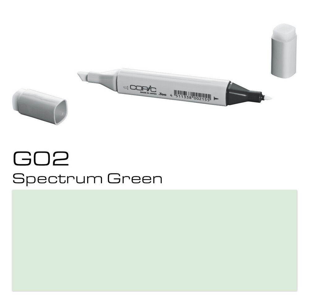 Thumbnail - COPIC Marker Typ G - 02 Spectrum Green Marker: Layoutmarker für Profis, (1-tlg)