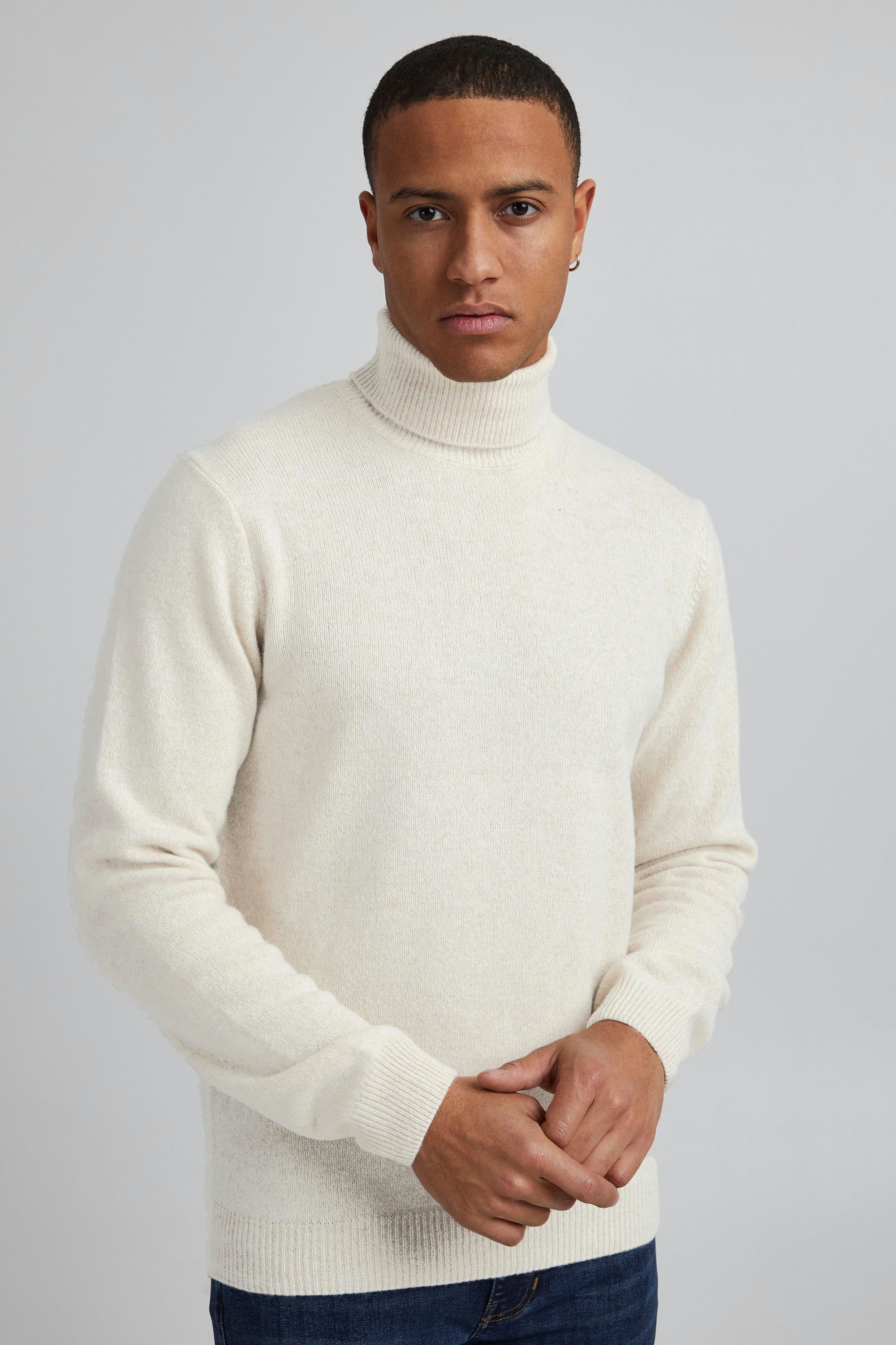 Casual Friday Rollkragenpullover CFKarl - 20503971 Klassischer Rollkragenpullover Light sand Melange (1353041)