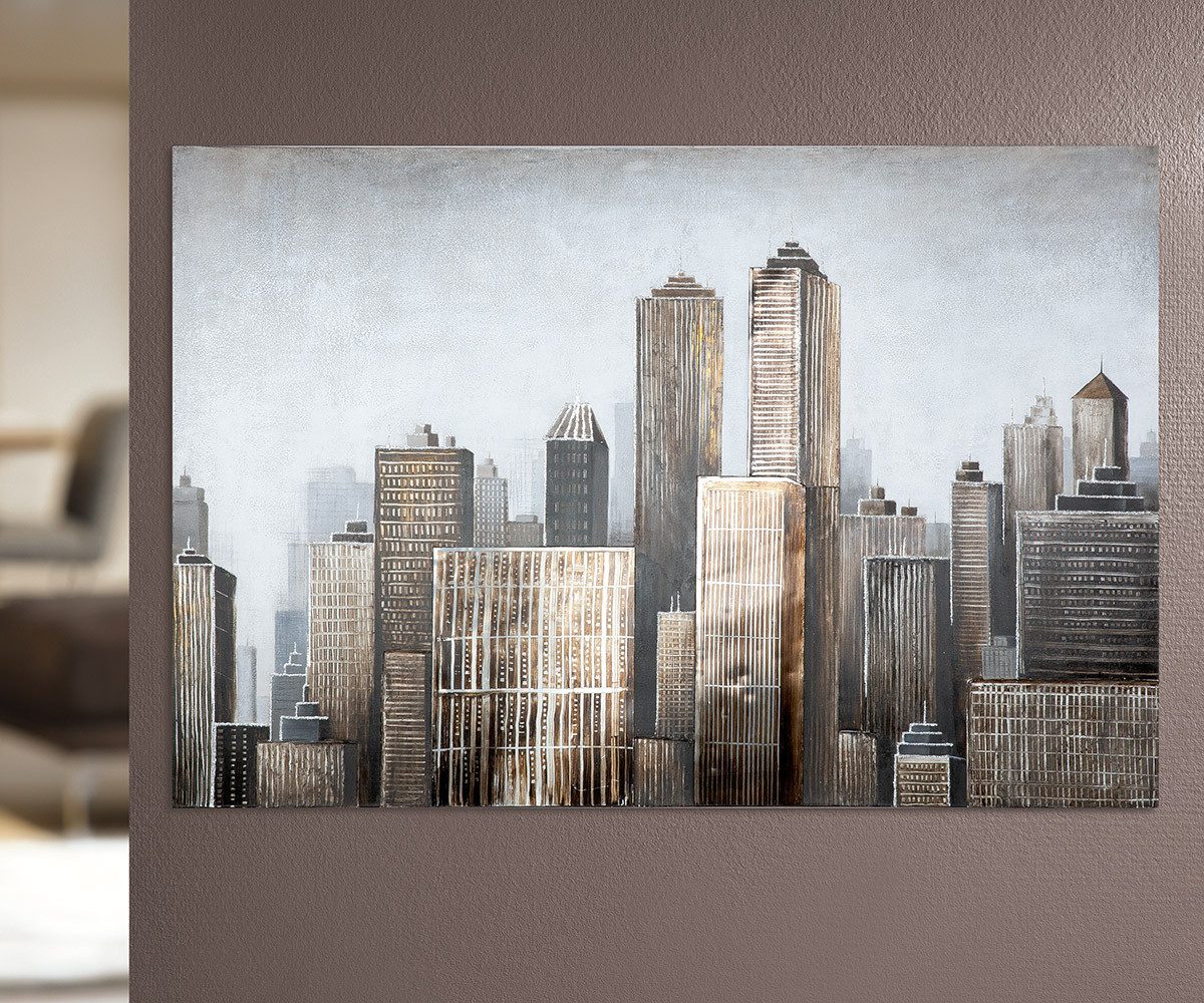 GILDE Wandbild GILDE 3D Bild Big Apple - braun-grau - H. 100cm x B. 150cm – Bild 2 von 2