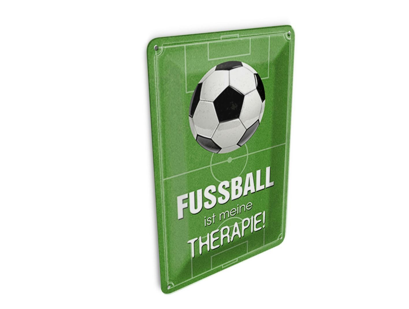 Femer GmbH Postkarte Spruch 10x14 cm Fußball ist meine Therapie, unfrankiert