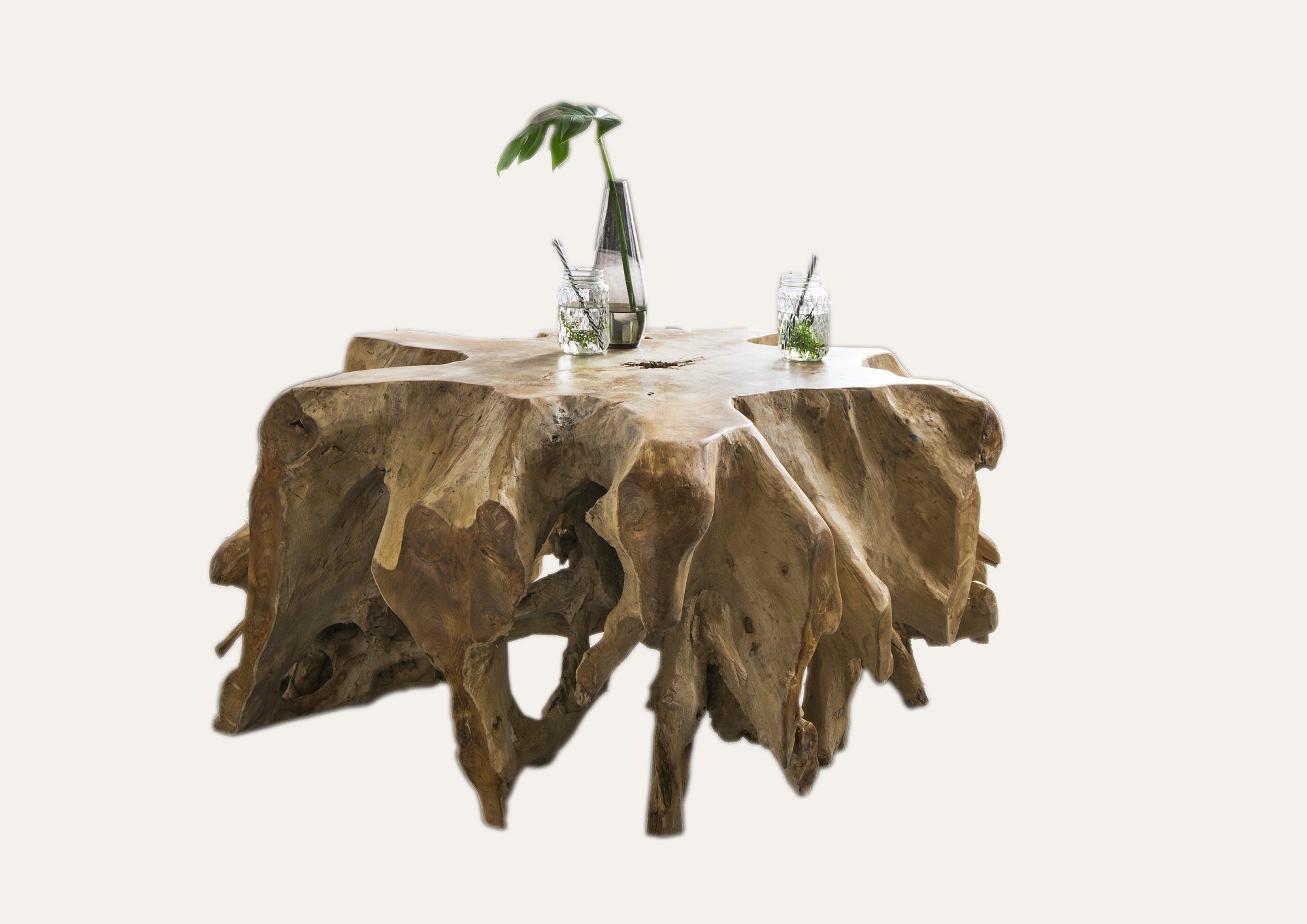 More2Home Couchtisch THORSTEN, Teakholz Wurzel, ca.80 cm günstig online kaufen