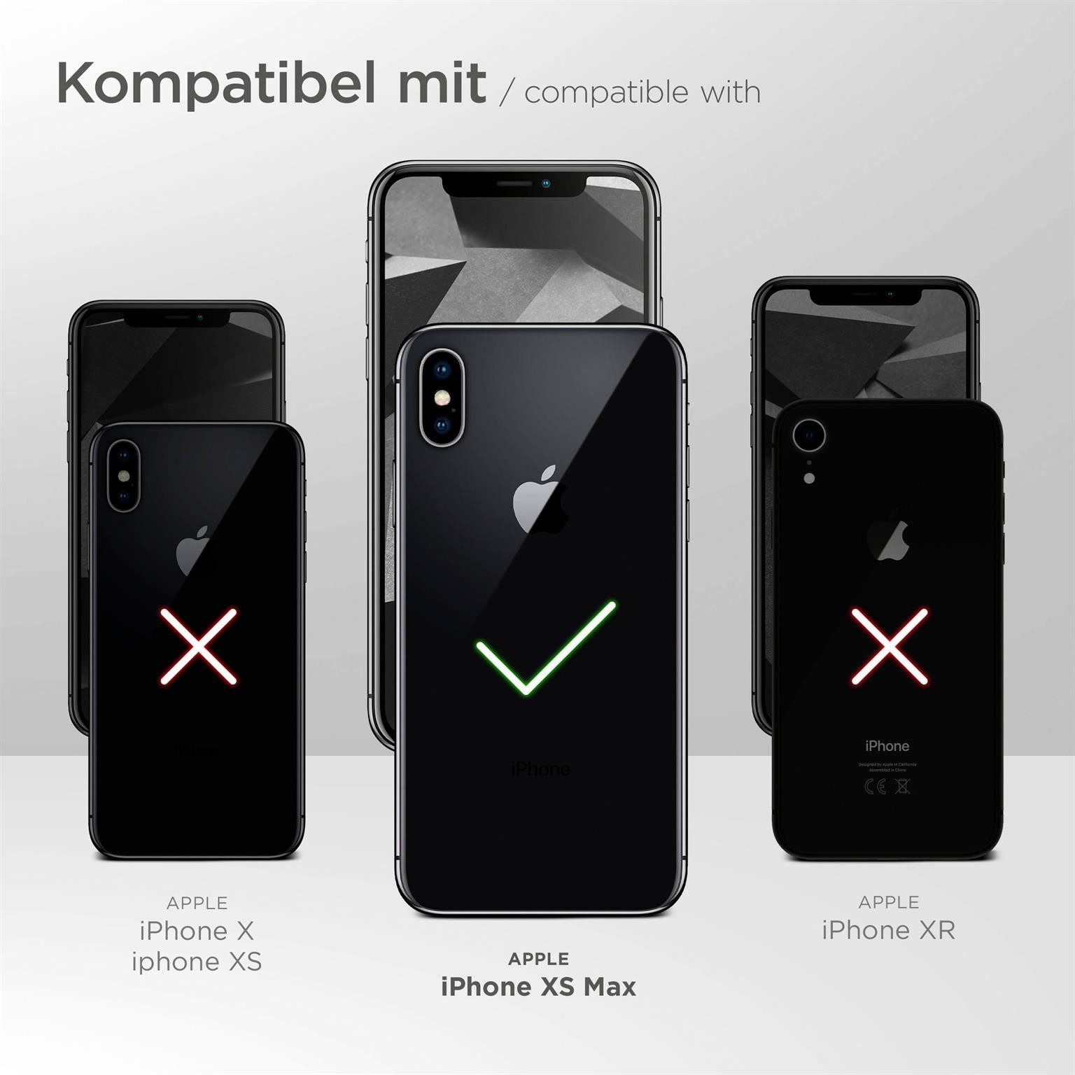 ONEFLOW Handyhülle für iPhone XS Max Glitzer Hülle Glitter Case Silber 6,5 Zoll, Hülle Glitzernd Dünne Schutzhülle mit Kameraschutz Frauen Glitzerhülle