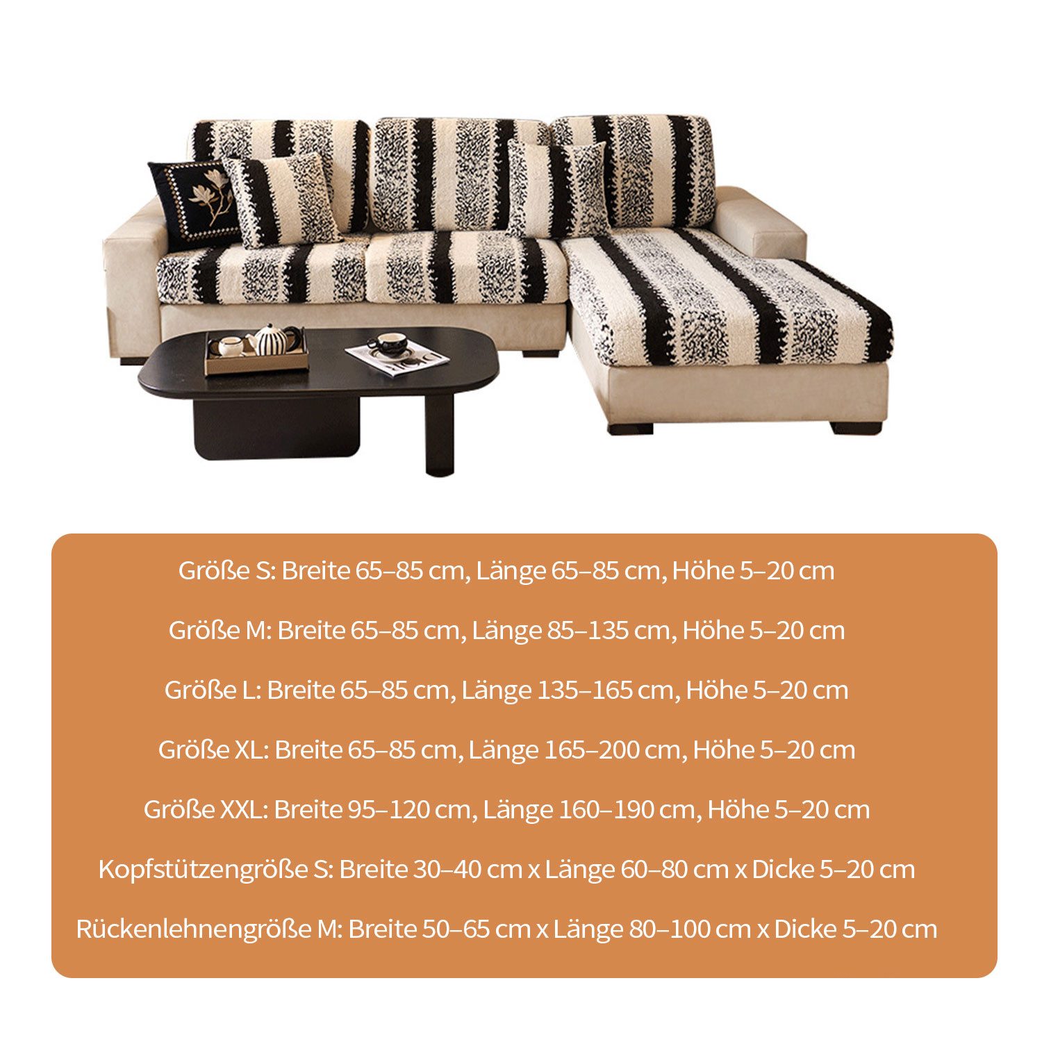 Refttenw Sofahusse Plüschsofabezug,Elastischer Couch Sesselbezug, L-förmige günstig online kaufen