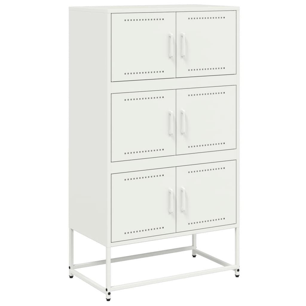 vidaXL Sideboard Sideboard Weiß 68,5x38,5x123,5 cm Stahl (1 St) günstig online kaufen
