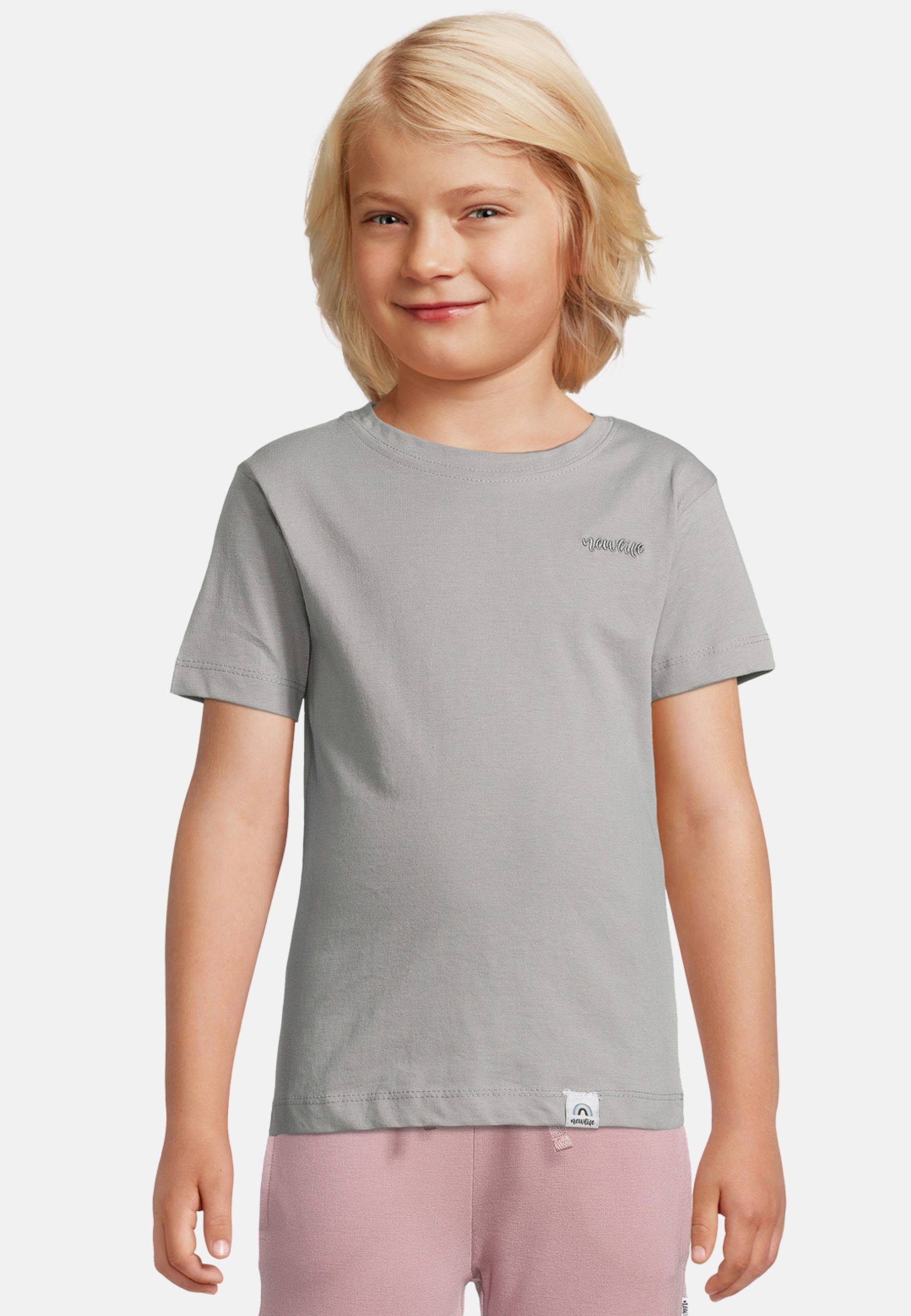 zertifizierte GOTS Bio-Baumwolle T-Shirt Basic grau T-Shirt New Life