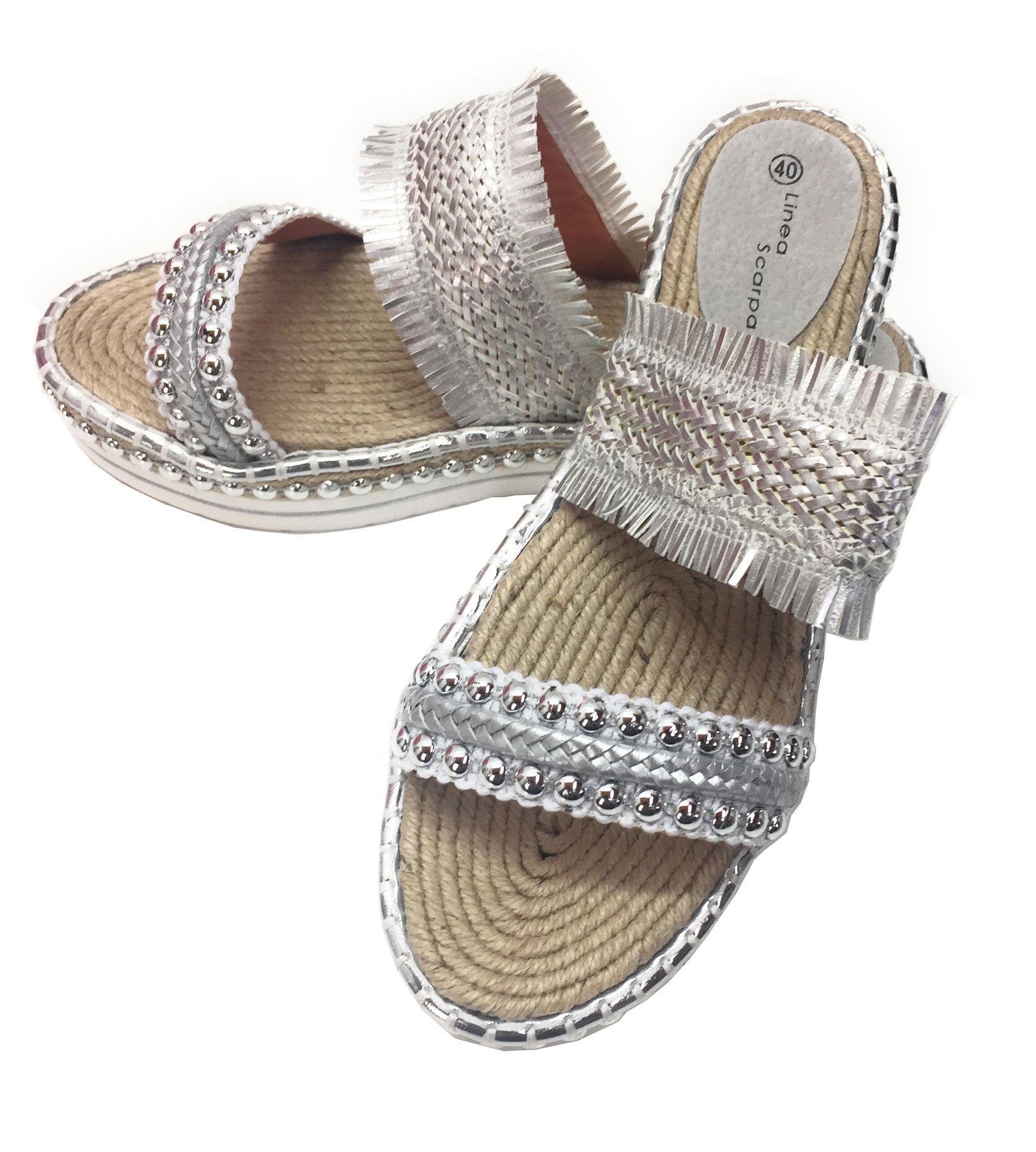 Steinnacher Bärbel Badepantolette Cannes Silber Badepantolette
