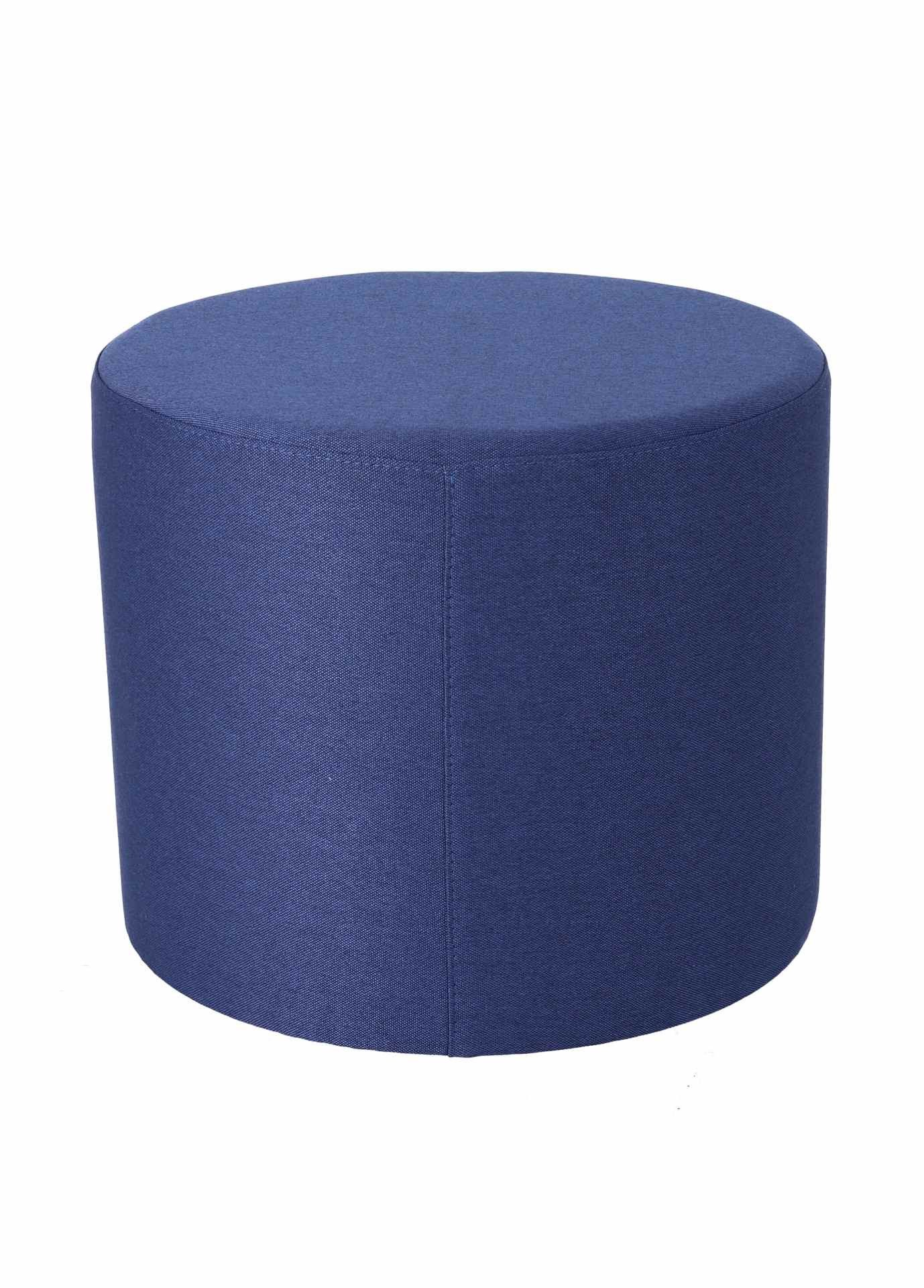 jankurtz Pouf Rondo Ø 50 cm, Blau