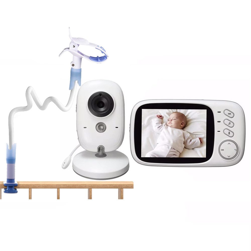 Video-Babyphone Babyphone mit Kamera Baby Monitor Video Überwachung mit Halterung
