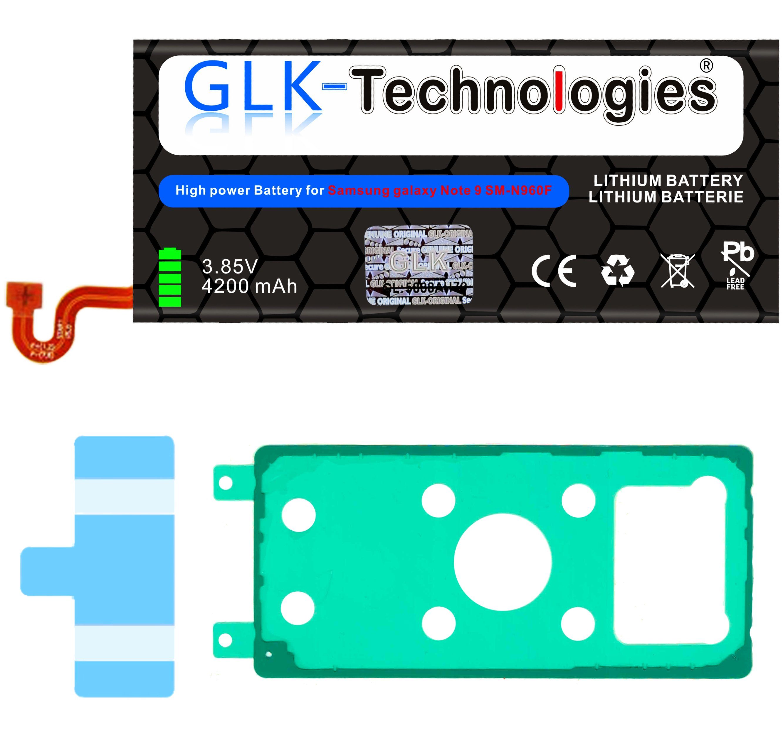 inkl. Profi Kit V) Galaxy kompatibel Set GLK-Technologies High GLK-Technologies mAh Power NUE Note mAh Werkzeug 4200 Battery, (3.85 mit Original EB-BN965ABU, Smartphone-Akku Samsung 4200 9 (N960F) Akku, accu, Ersatzakku