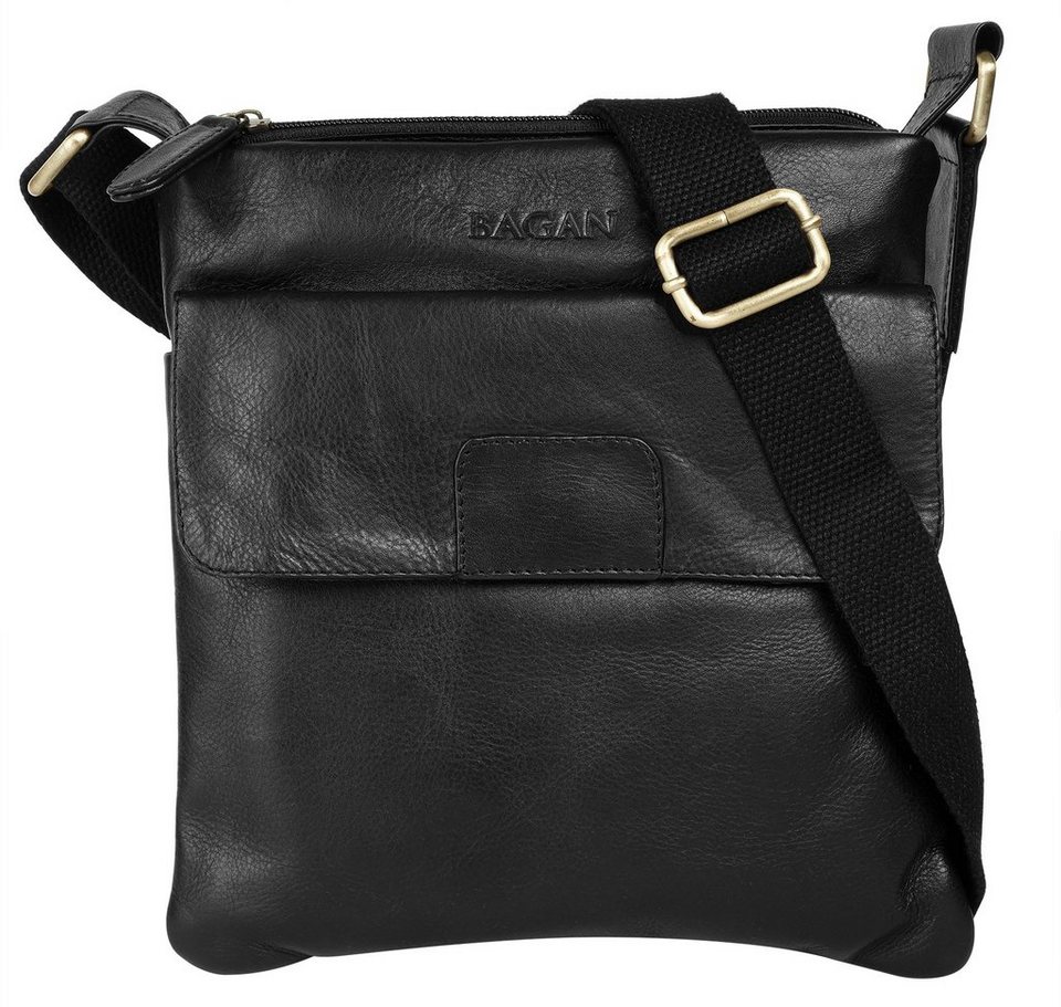 Leder, 23 x x Höhe cm 25 cm Umhängetasche, cm Breite 1 echt Tiefe Bagan