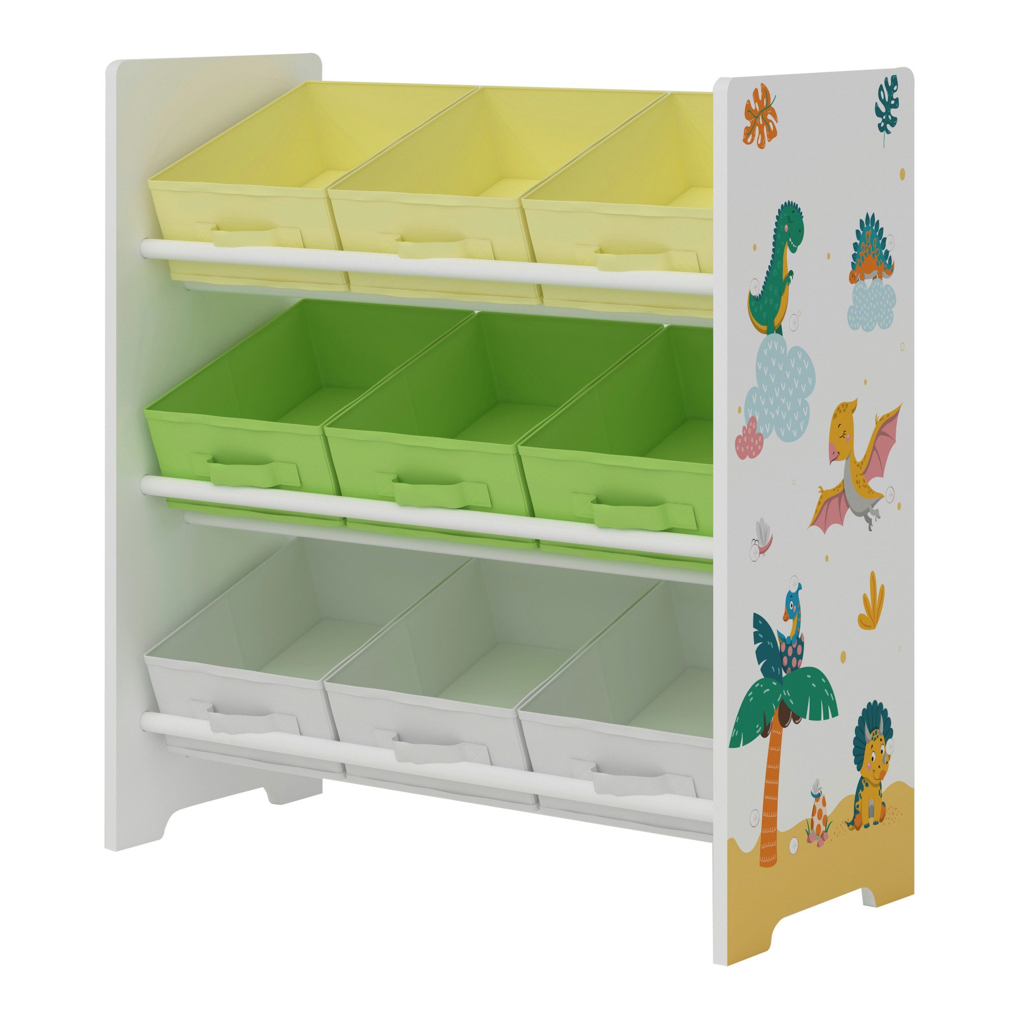en.casa Kinderregal, »Boiro« Spielzeugregal mit 9 günstig online kaufen