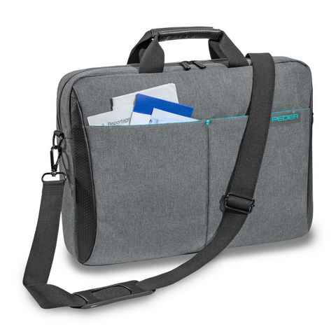 PEDEA Laptoptasche LIFESTYLE (15,6 Zoll (39,6 cm), dicke Polsterung, wasserabweisenden Materialien, einfache Handhabung, lange Reißverschlüsse