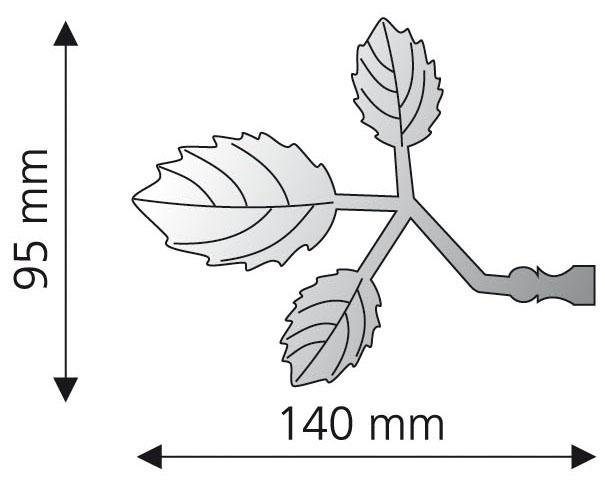 Liedeco Gardinenstangen-Endstück Bacchus, Gardinen, (Set, 2-St), günstig online kaufen