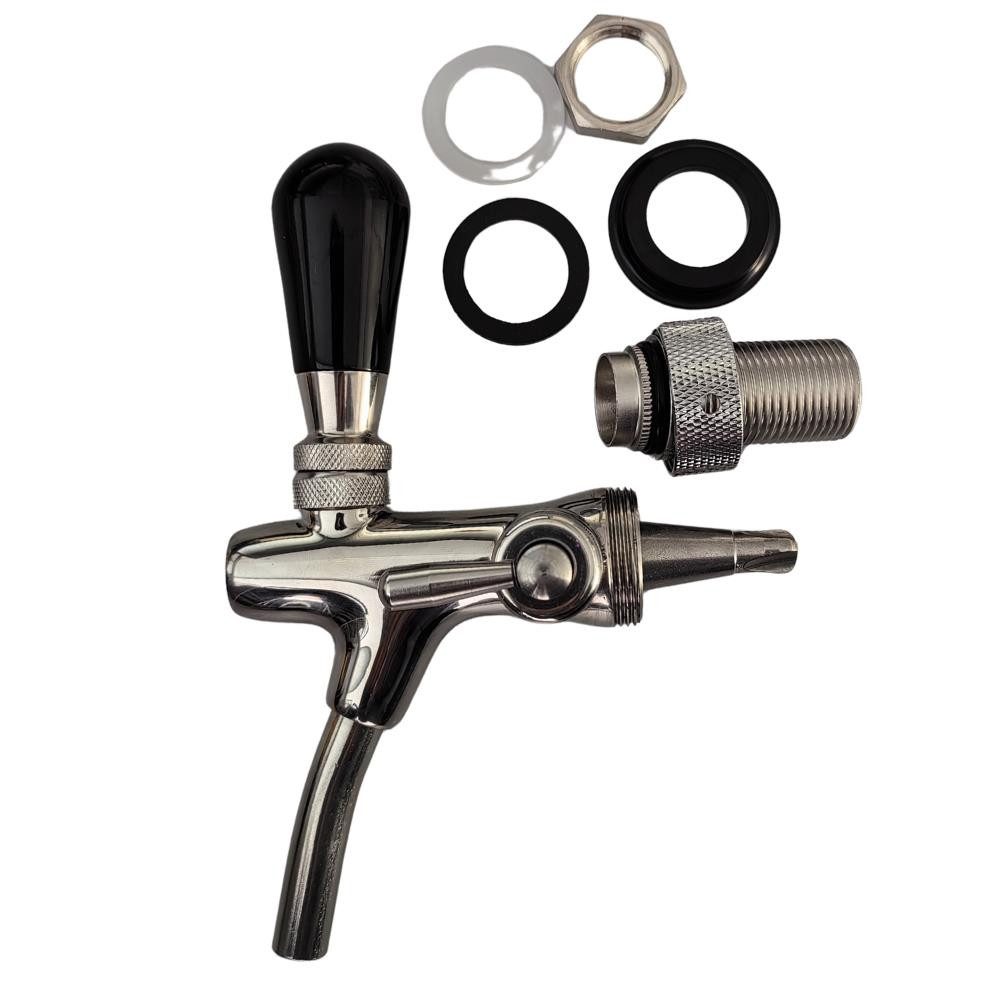 GASTROBEDARF WESTERBARKEY Zapfhahn Profi Edelstahl Kompensatorschankhahn GDW 35 mm