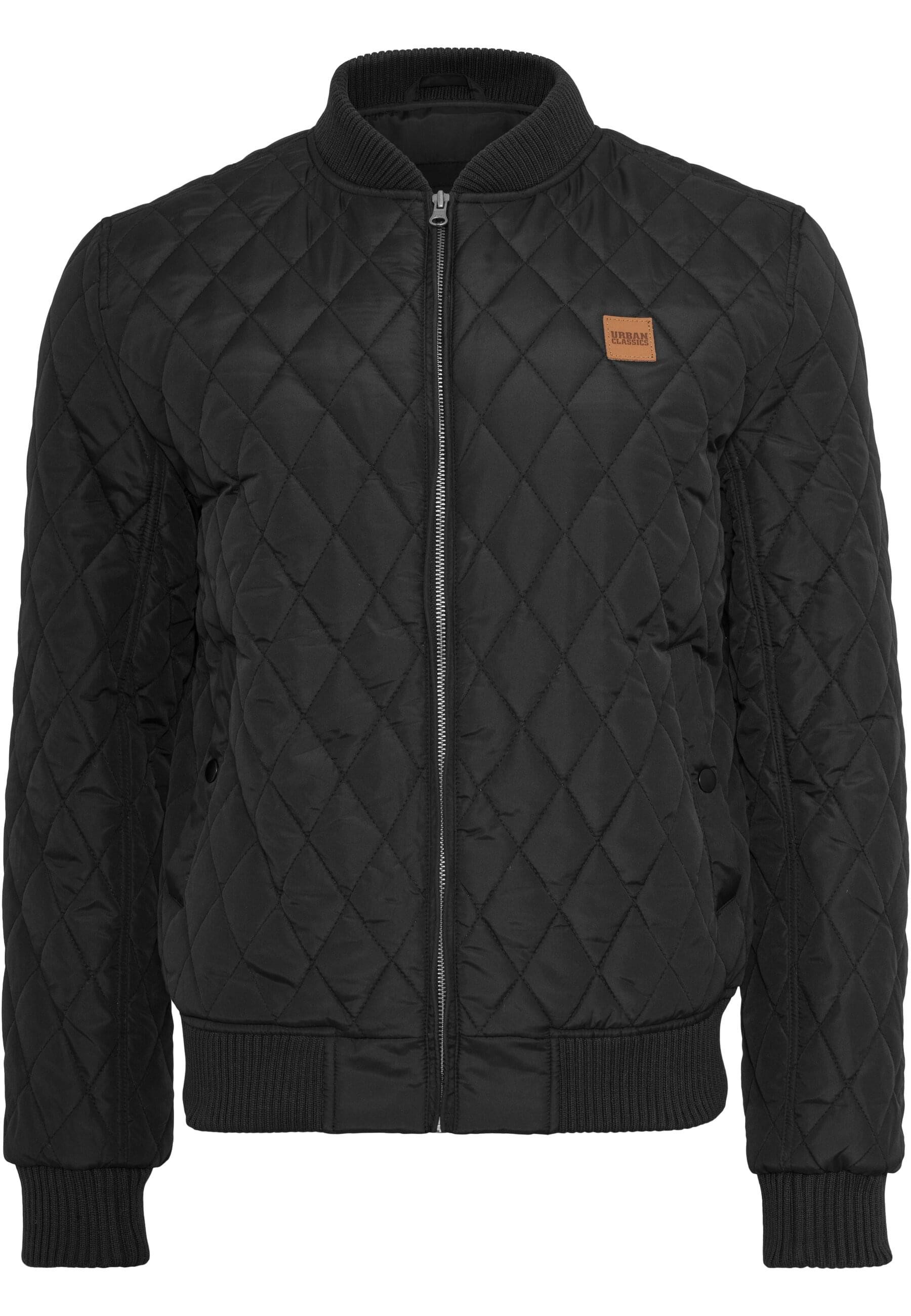 URBAN CLASSICS Allwetterjacke Urban Classics Herren Diamond Quilt Nylon Jacket (1-St)