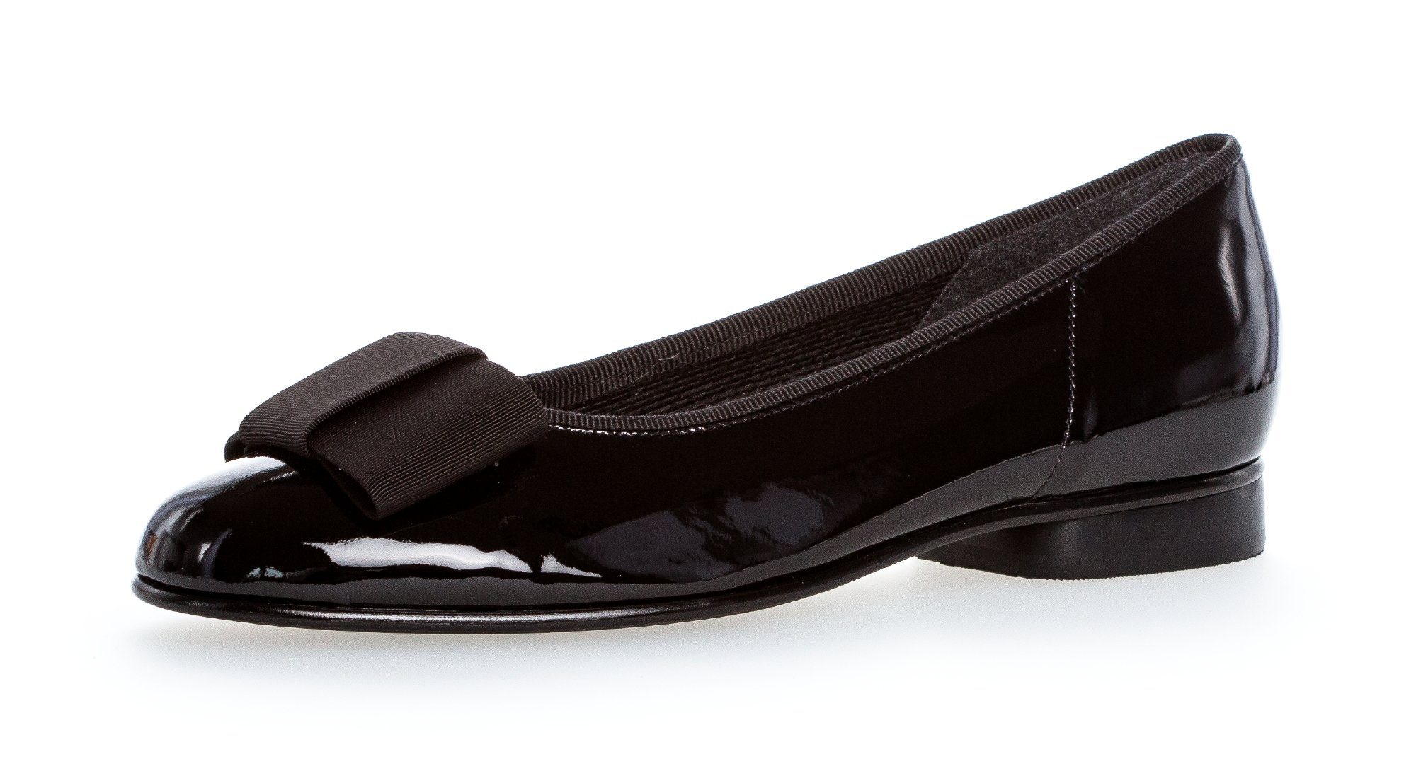 Gabor Ballerina Flats, Kitten Heel, Festliche Schuhe mit dekorativer Schleife