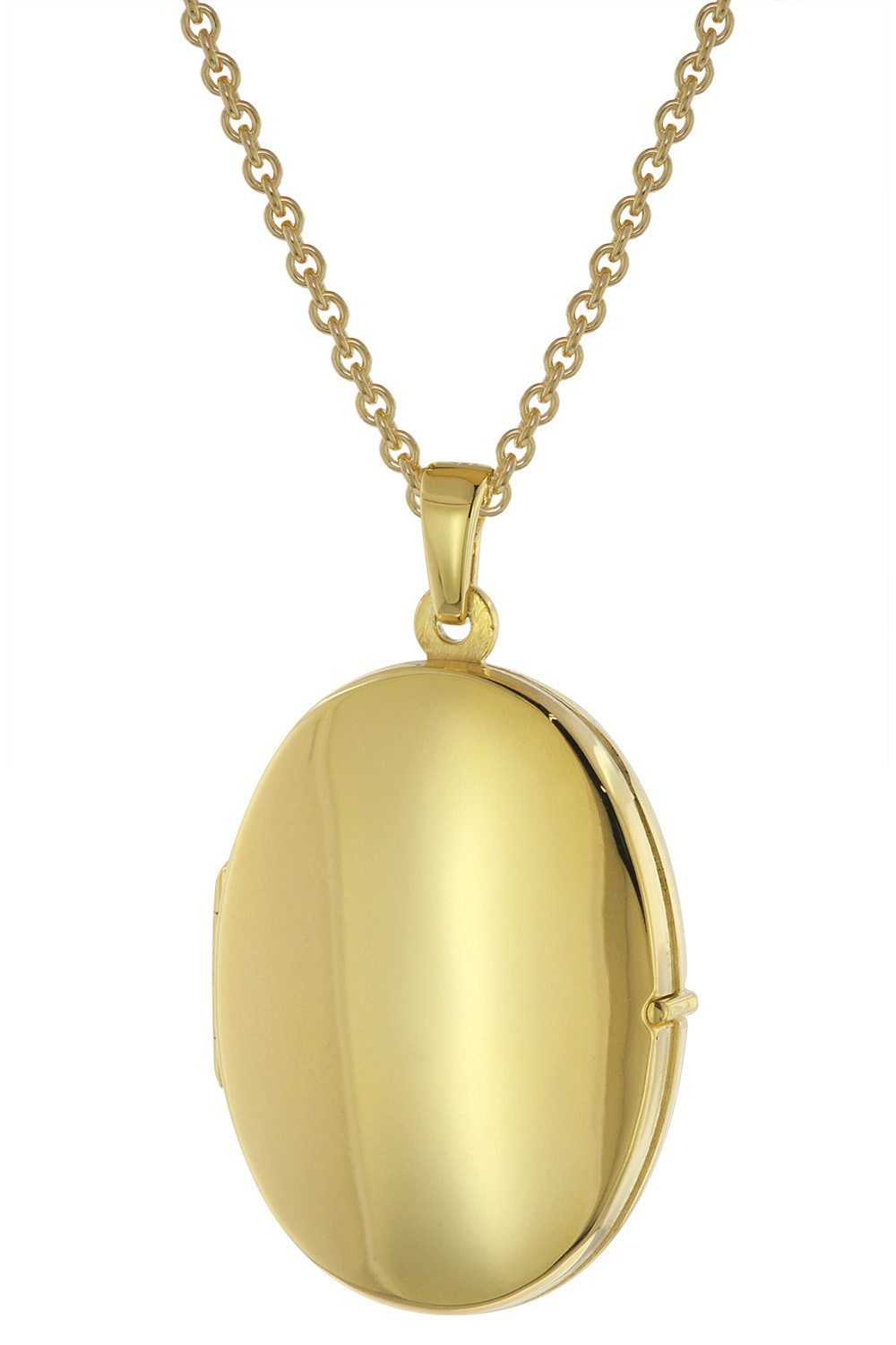 trendor Kette mit Anhänger Damen-mit Gold auf Silber 925