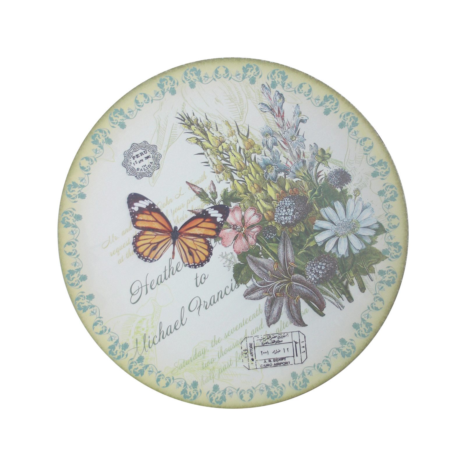 HTI-Living Gartentisch Gartentisch Celia Schmetterling (Stück, 1-St., 1 Gartentisch), Balkontisch Terrassentisch Metalltisch