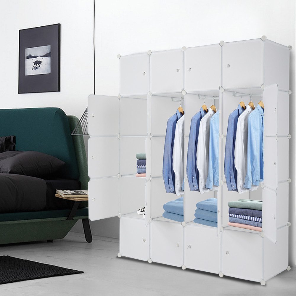 Bellavio Kleiderschrank Steckregal (142*47*178cm, 20-St., Tragbarer günstig online kaufen