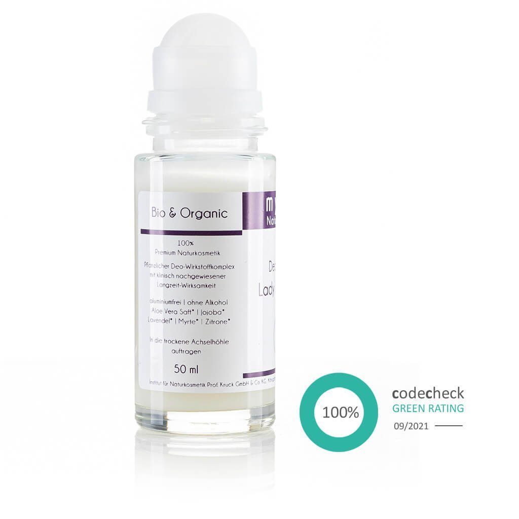 myrto Naturkosmetik Körperpflegemittel Bio Deo Roll-on Salbei Lavendel ohne Aluminium und Alkohol, für empfindliche Haut, hemmt Geruchsbildung, ohne Aluminium & Alkohol