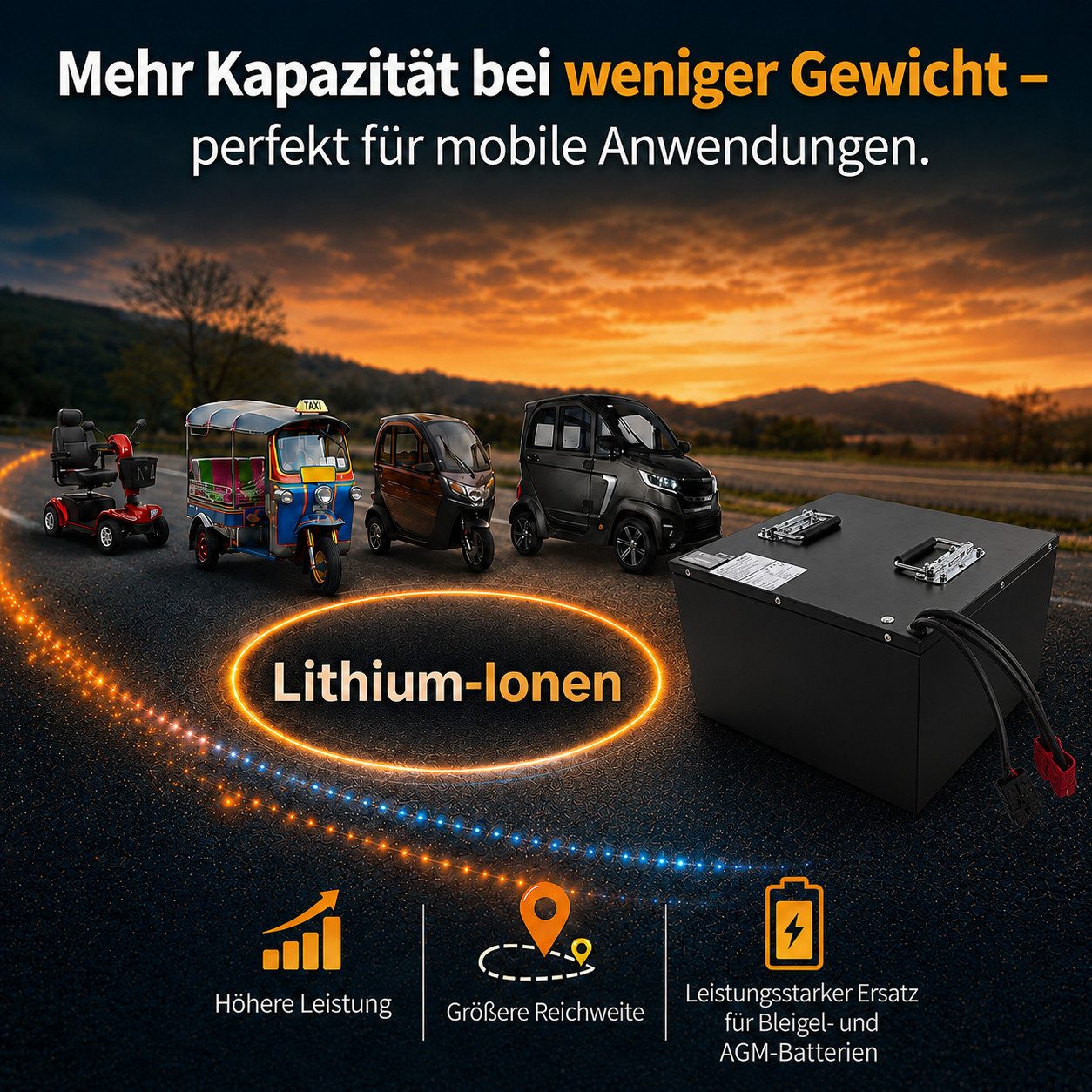 TZIpower 60V 60Ah Alugehäuse Akkupack Pedelec e-bike Akku Umbausatz Scooter PV Akkupacks (60 V), Metallgehäuse