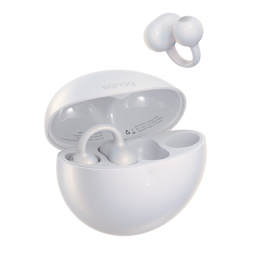 SANAG Open Ear Clip On Kopfhörer Ultra Kabellos Bluetooth 5.3 IPX4 Open-Ear-Kopfhörer
