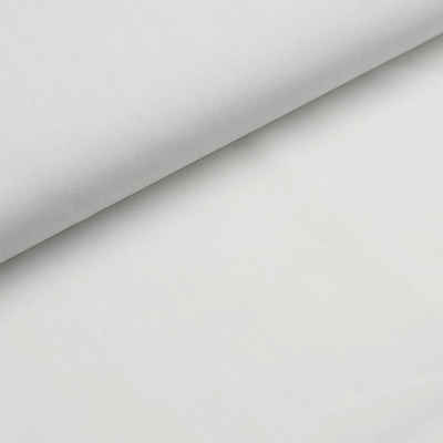 larissastoffe Stoff Baumwollstoff Baumwolle uni weiß, 10,90 EUR/m, Meterware, 50 cm x 150 cm