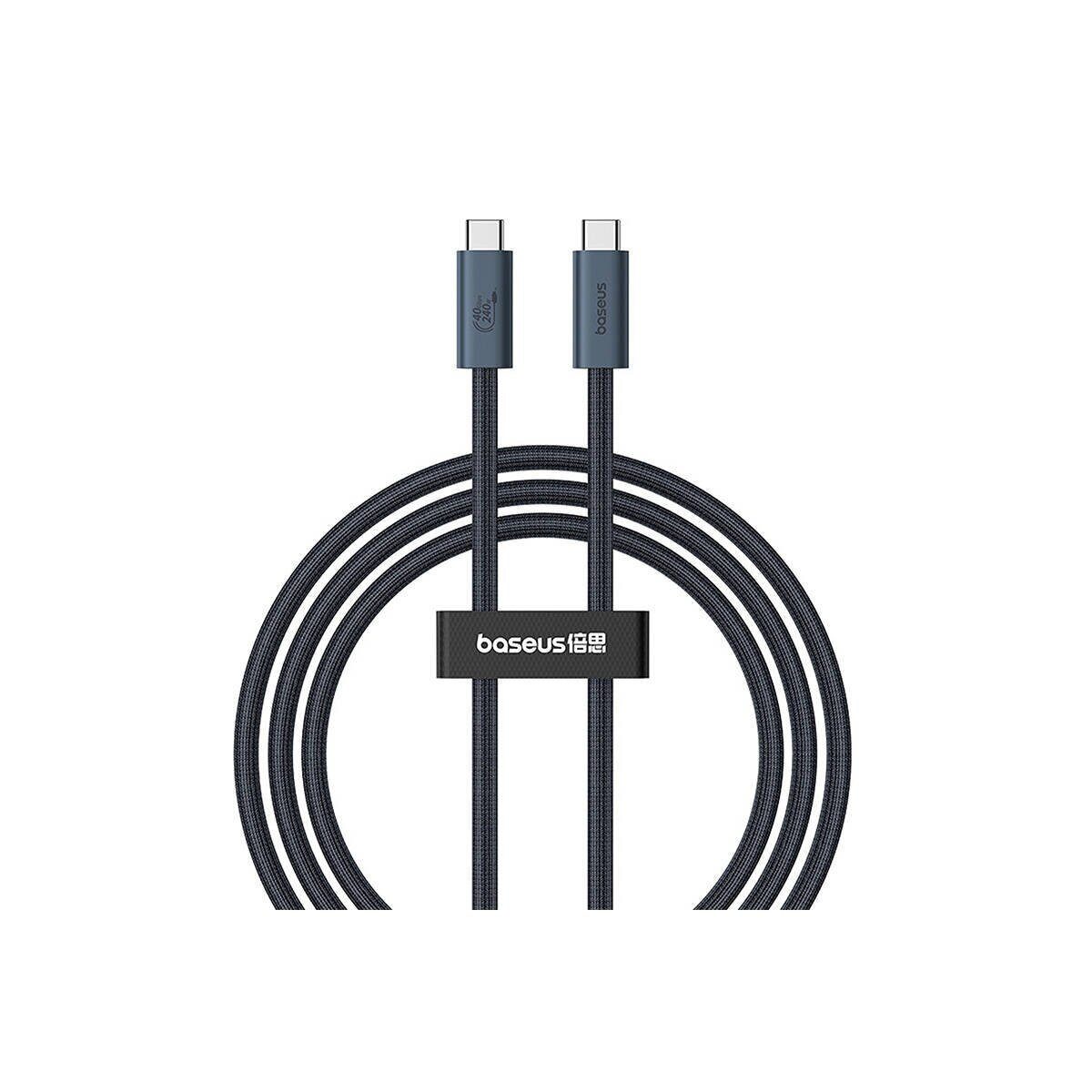 Baseus USB-C – USB-C Ladekabel 240W PD 8K 60Hz 1m Schwarz Smartphone-Kabel