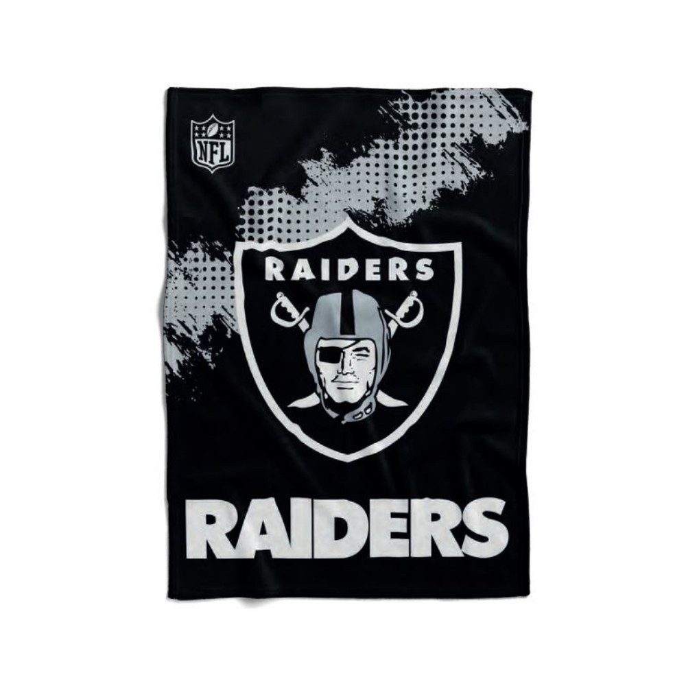 Las Vegas Raiders Tagesdecke Las Vegas Raiders Flannel Decke /Throw "CORNER"