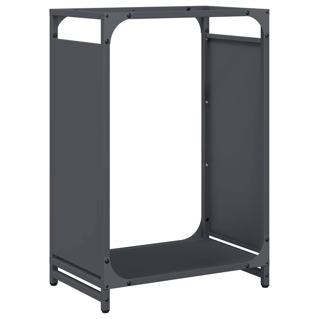vidaXL Kaminholzregal Brennholzregal Anthrazit 44x28x65 cm Kaltgewalzter Stahl