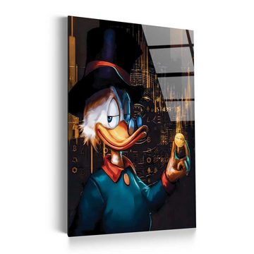 Mister-Kreativ XXL-Wandbild Duck Holding Krypto - Premium Wandbild, Viele Größen + Materialien, Poster + Leinwand + Acrylglas