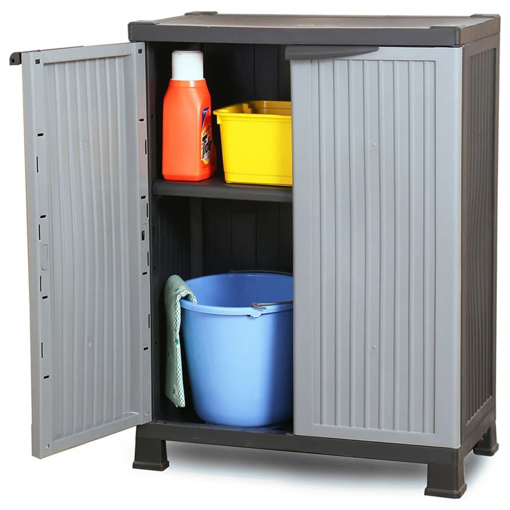 vidaXL Garten-Geräteschrank 68 x 39 x 92 cm - Variante 1 Kunststoffschrank 68x39x92 cm