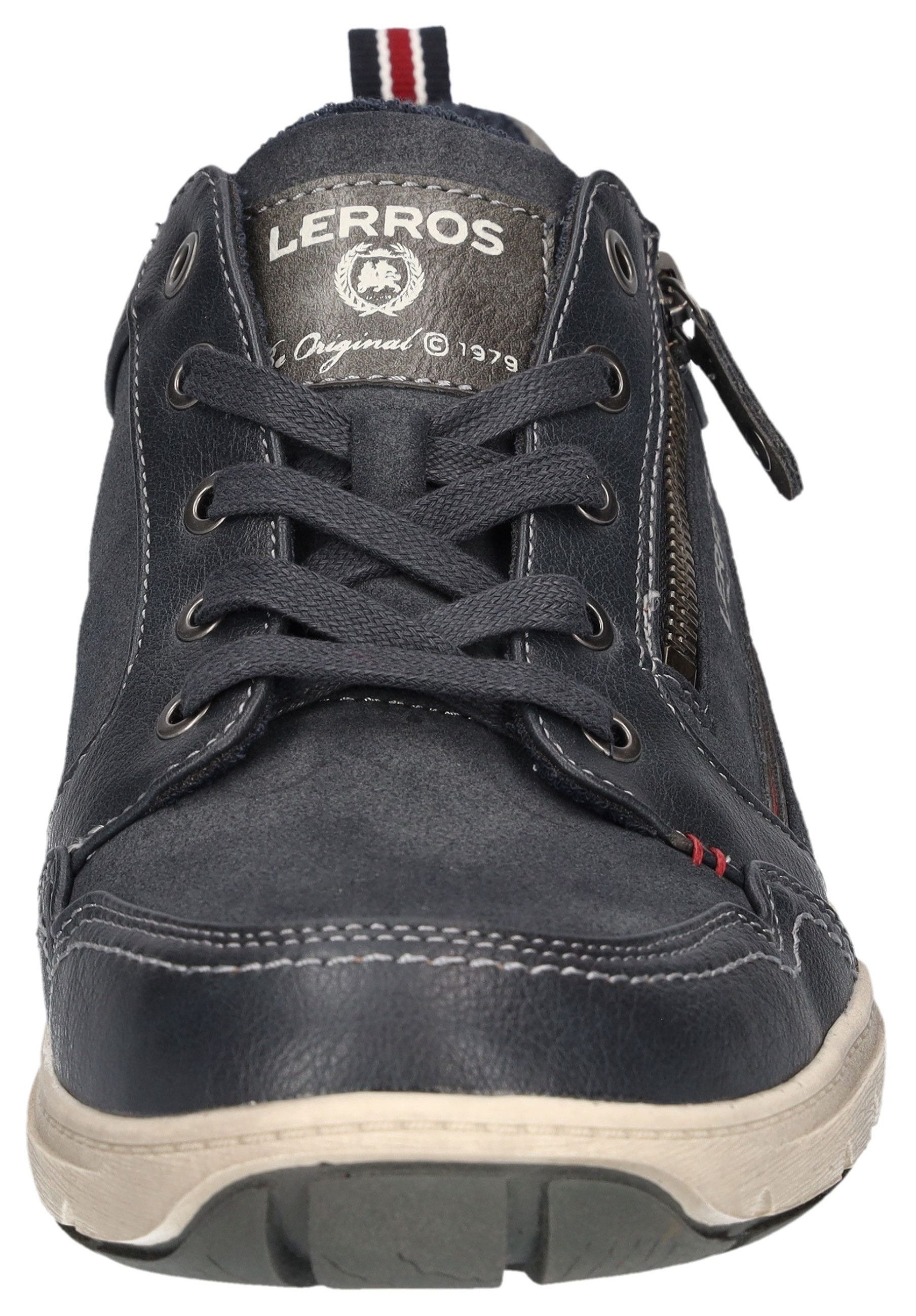 LERROS Sneaker Schnürschuh, Freizeitschuh, Halbschuh mit Reißverschluss