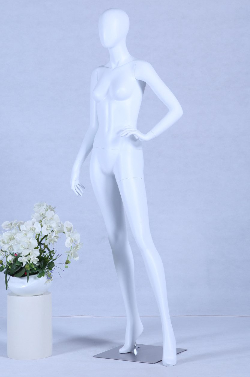 Eurohandisplay Schneiderpuppe Schaufensterpuppe Weiß Matt Weiblich spitzes Gesicht Neu, Nicht zutreffend