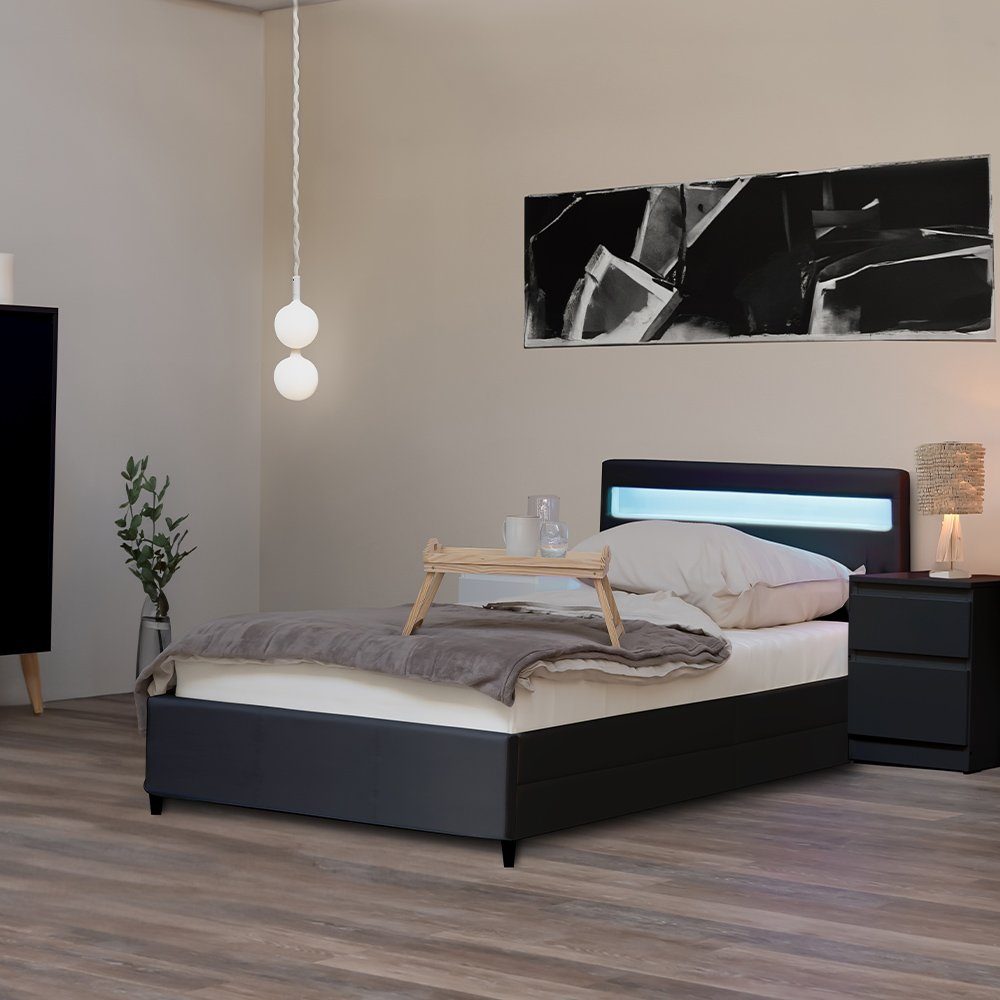 HOME DELUXE Bett LED Bett NUBE günstig online kaufen