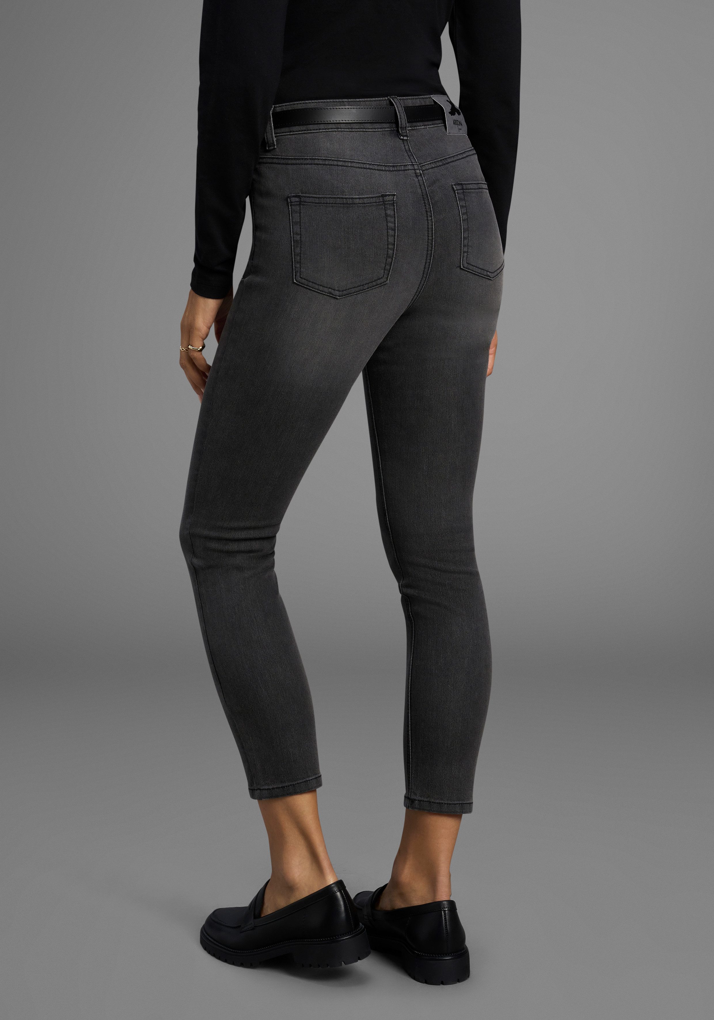 Arizona 7/8-Jeans Shaping eng anliegend, Röhrenjeans, Used-Waschung, High-W günstig online kaufen