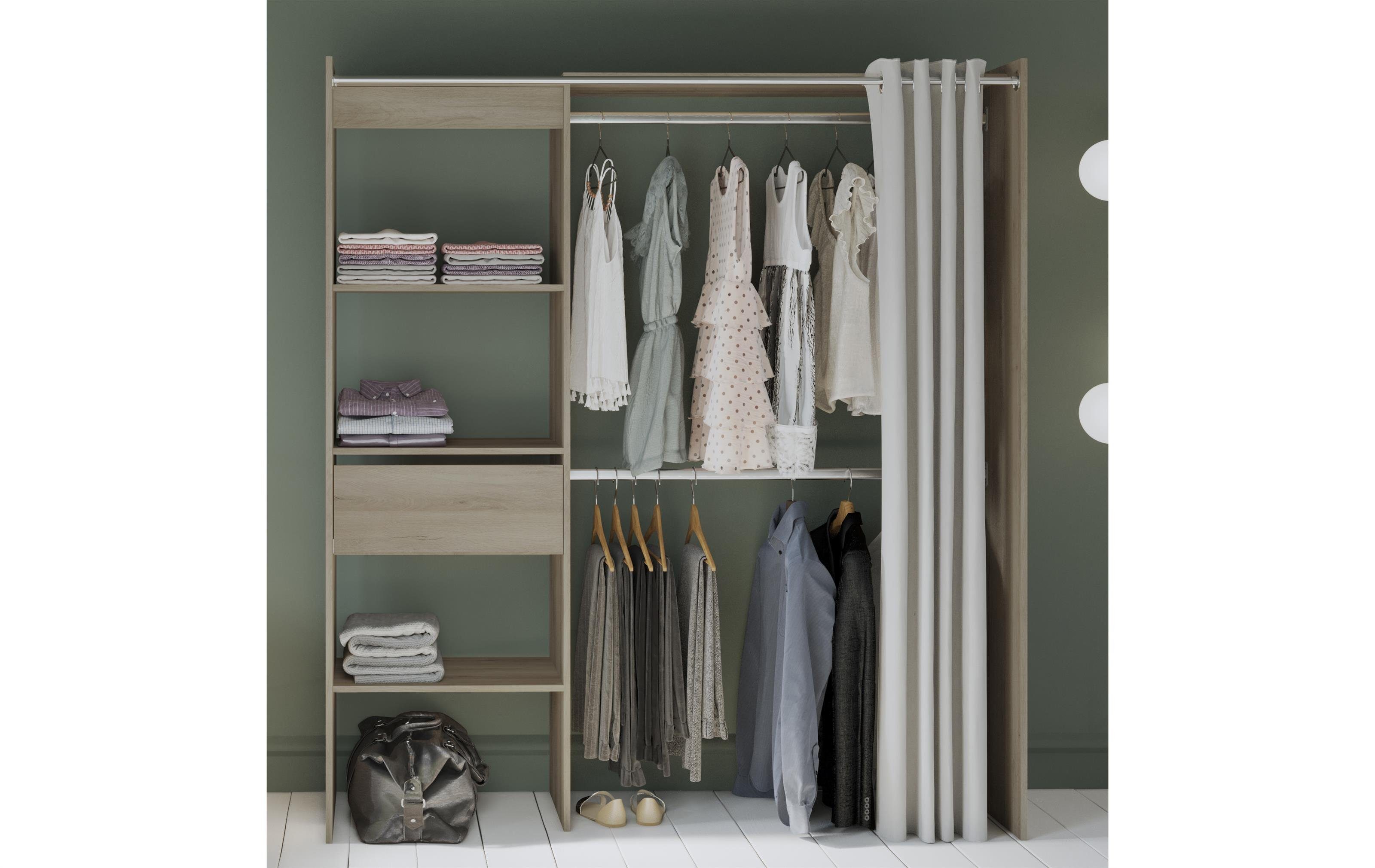 PREISBRECHER Kleiderschrank Clara 168,2 x 187 günstig online kaufen