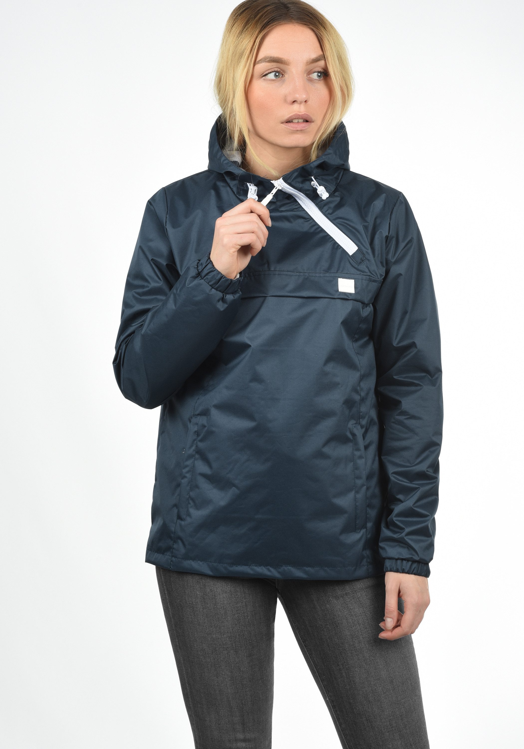 Blend she Windbreaker Brij Übergangsjacke zum Reinschlüpfen