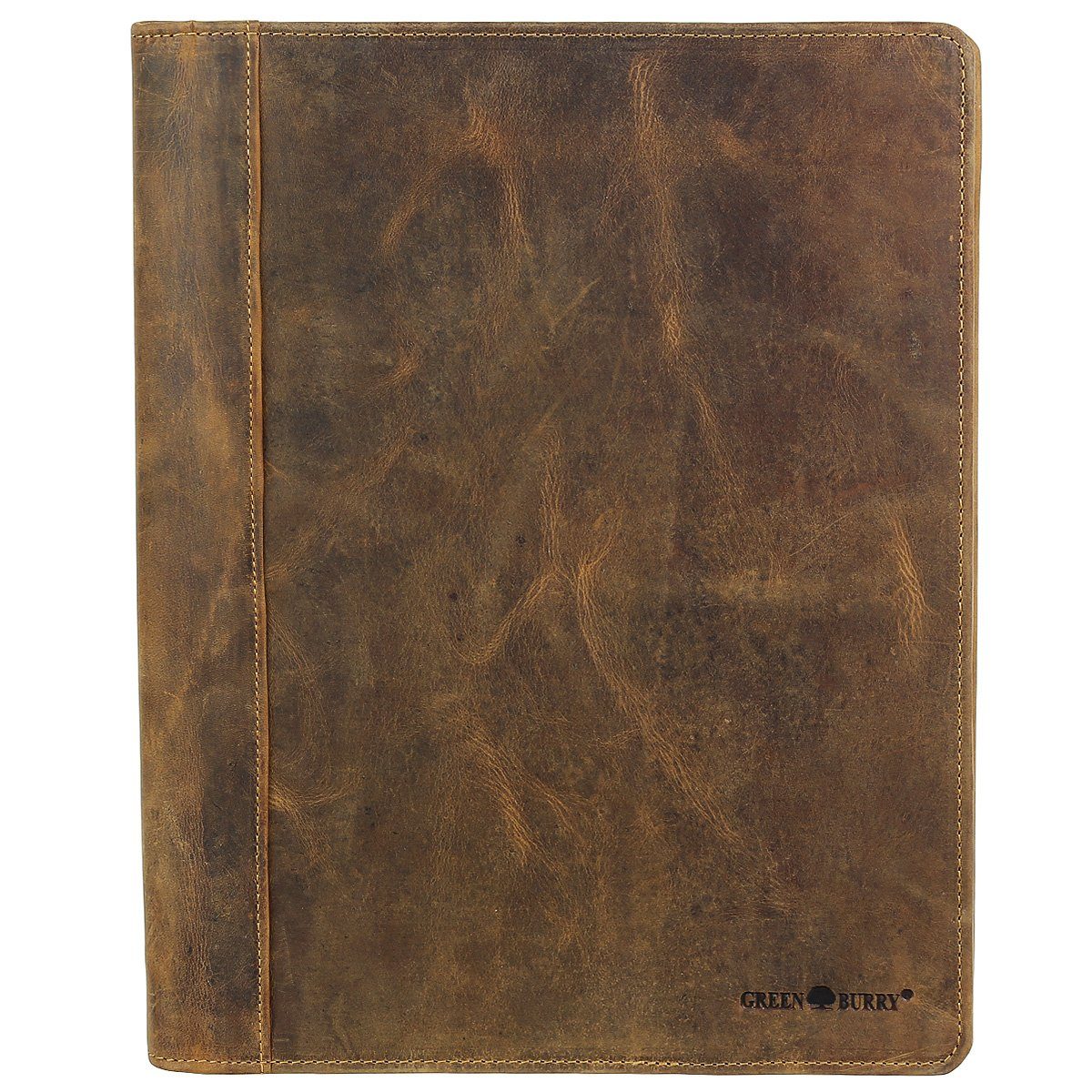 Greenburry Schreibmappe Vintage A4 Leder Reißverschluss Schreibmappe Aktenm günstig online kaufen