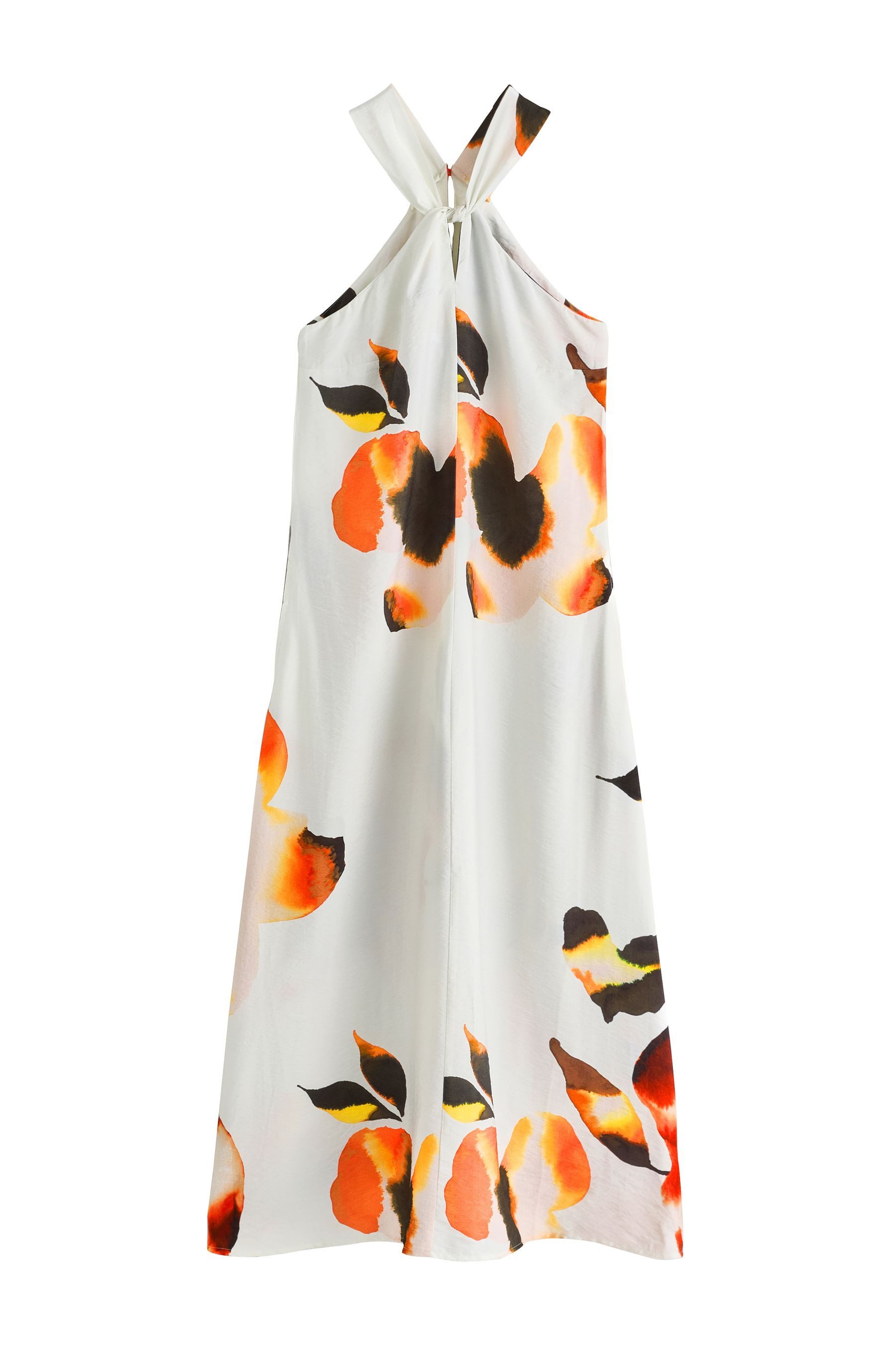 Midikleid Neckholder-Midikleid mit Drehdetail