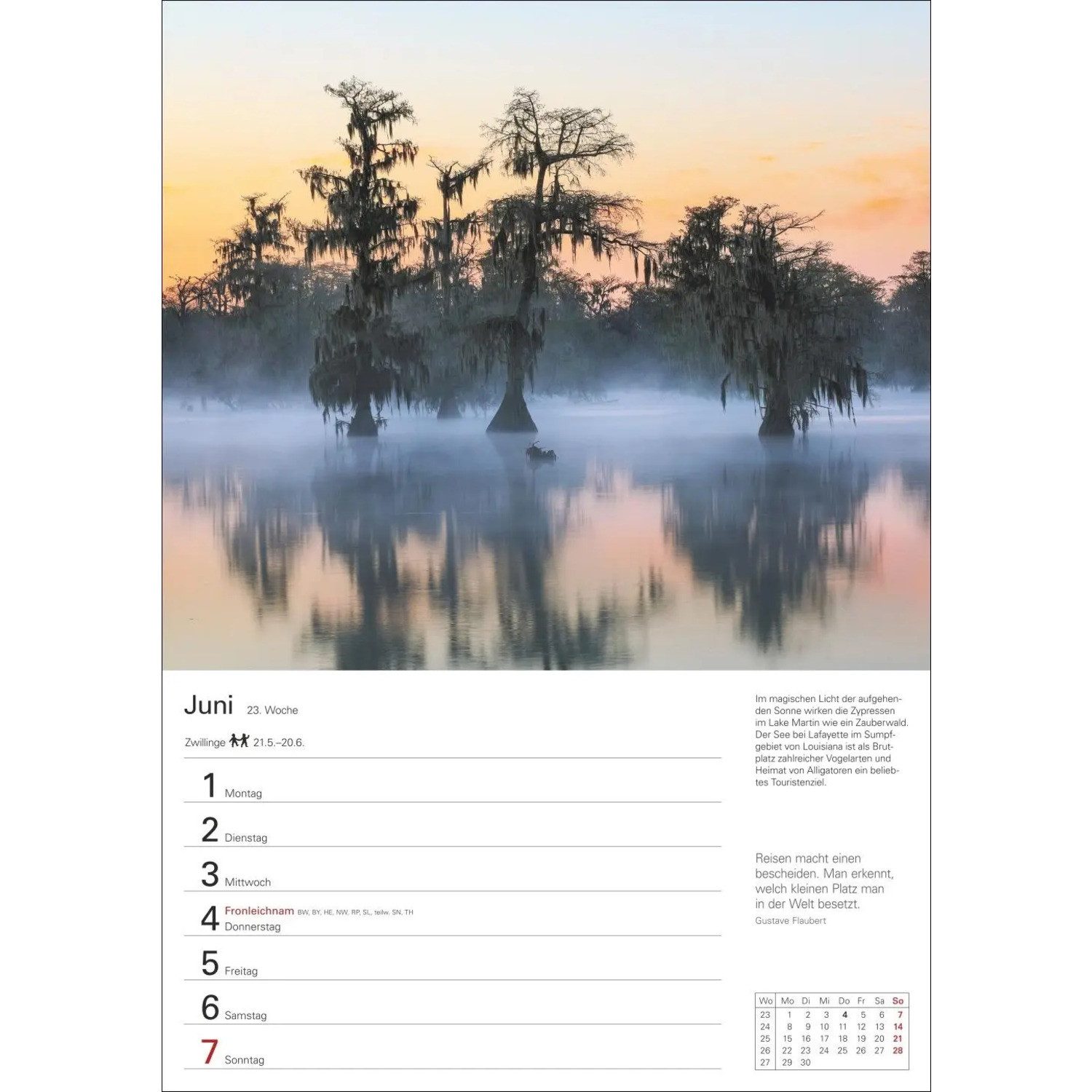 Harenberg Kalender Verlag Wandkalender Amerika Wochenplaner 2026 - Eine Reise in 53 Bildern