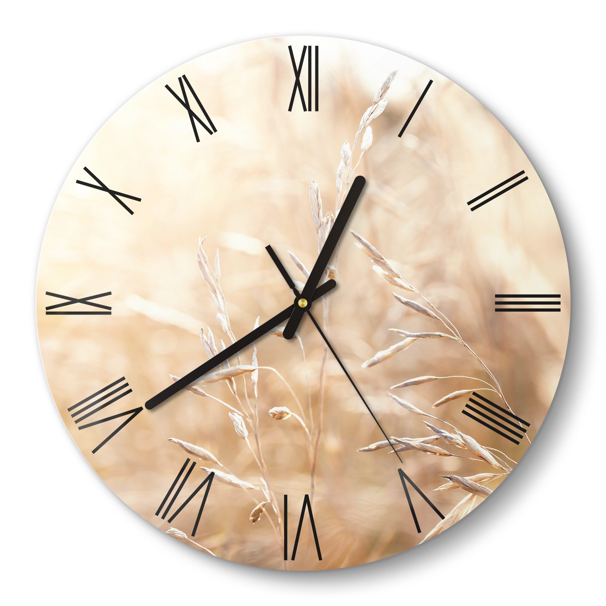 DEQORI Wanduhr 'Felder im Sonnenglanz' (Glas günstig online kaufen