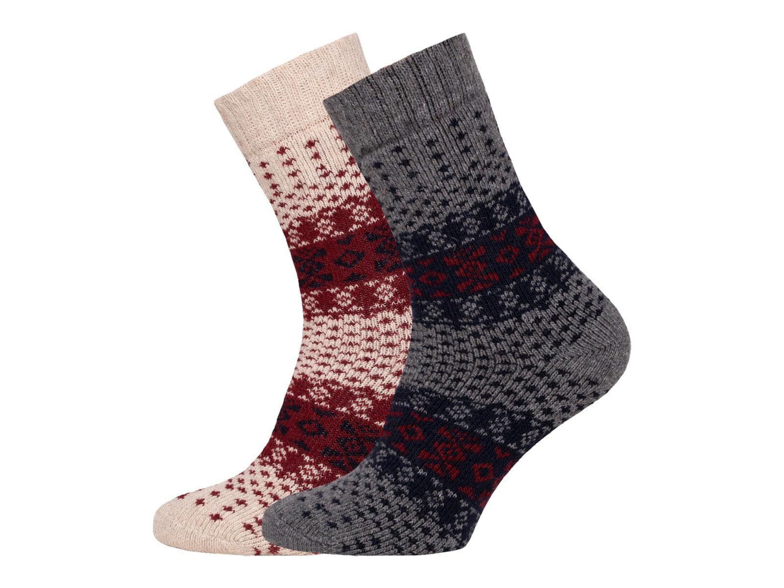 HomeOfSocks Socken 45% Wollsocken Buntes Skandinavisches Design Dicke Socken Hyggelig Warm Mit Hohem 45% Wollanteil In Bunten Design
