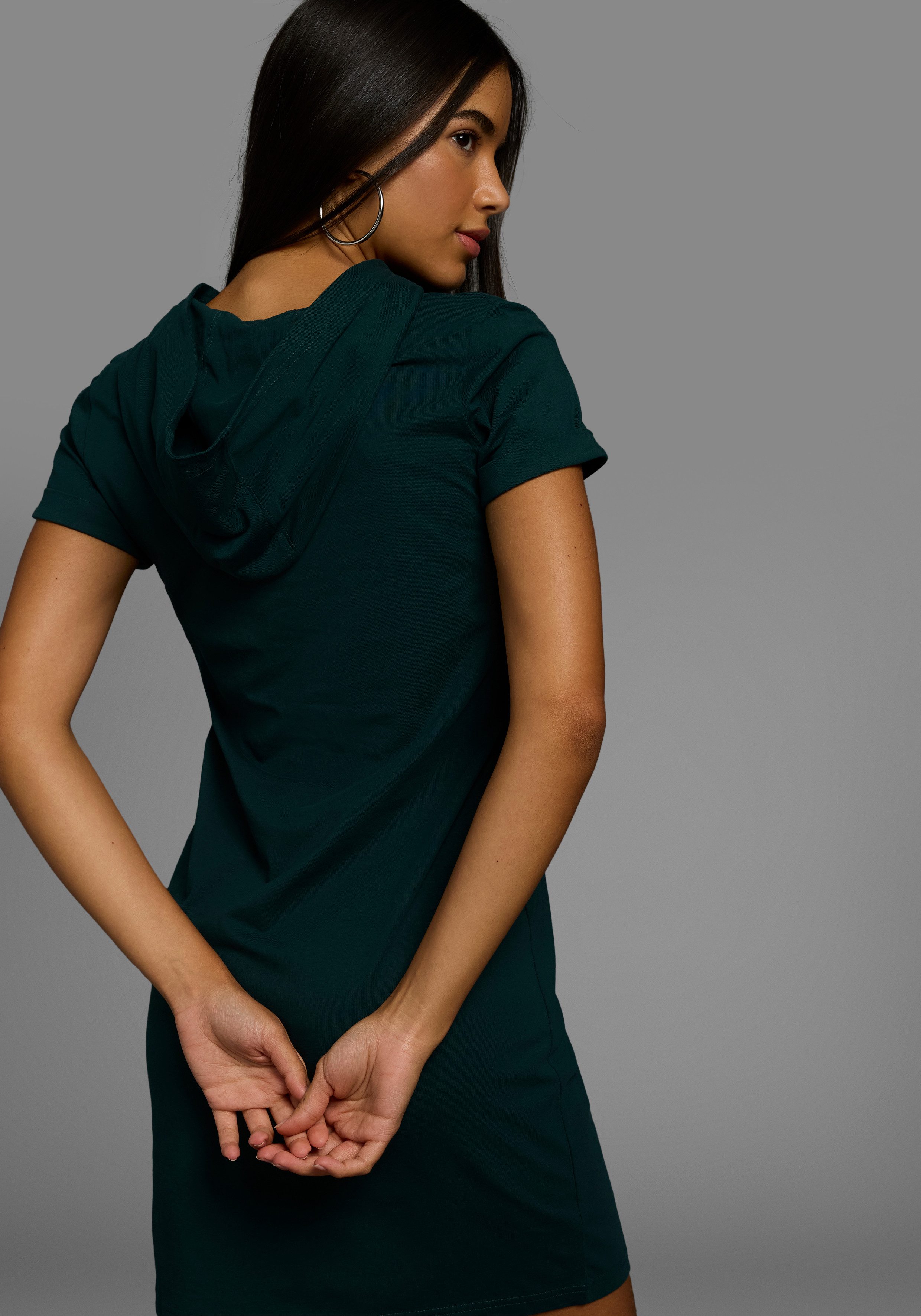 KangaROOS Sweatkleid aus weichem Jersey mit Kapuze - NEUE KOLLEKTION günstig online kaufen