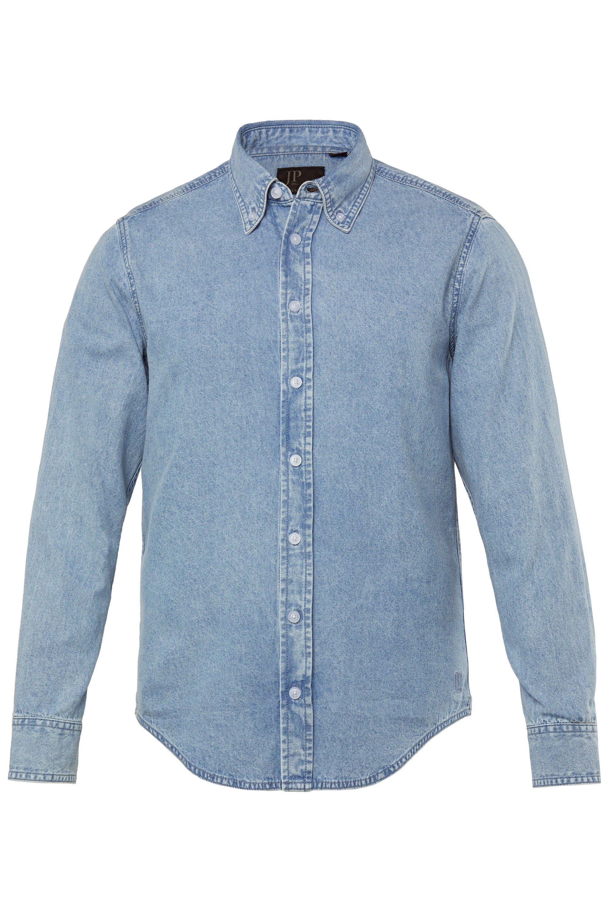 JP1880 Businesshemd JP 1880 Denim-Hemd Langarm günstig online kaufen